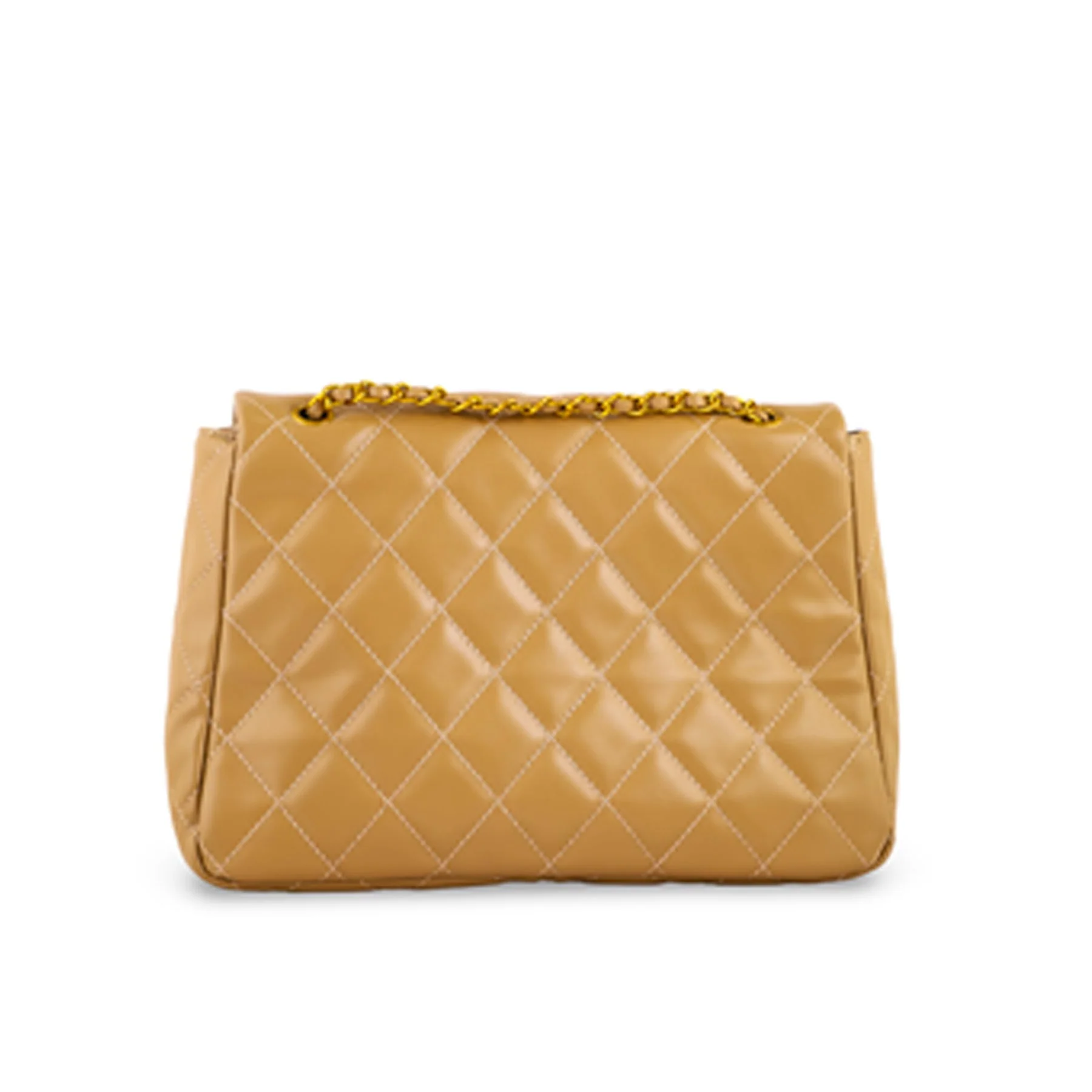 Khaki Women Formal Shoulder Bag P36304 - Image 4