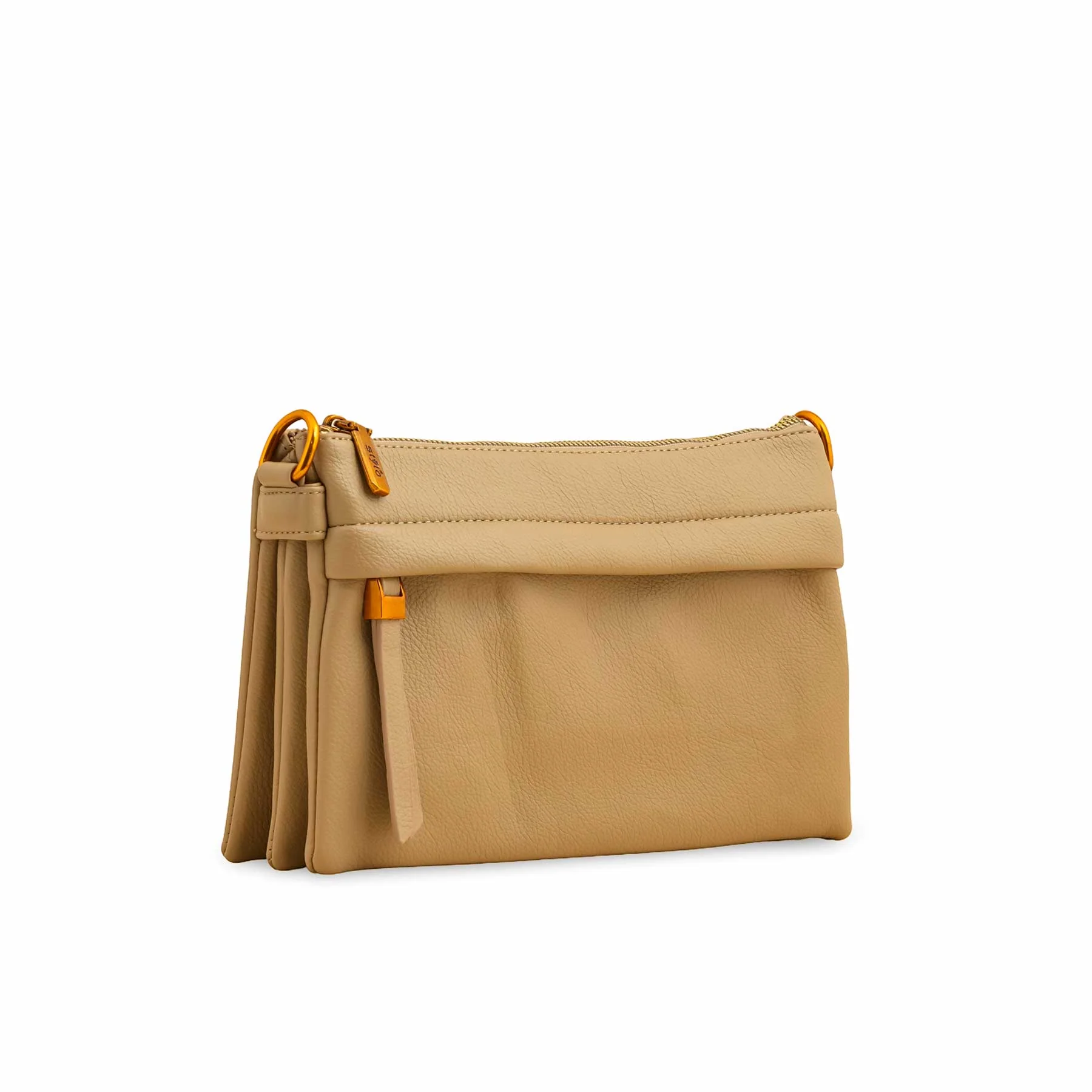 Khaki Women Formal Shoulder Bag P36363 - Image 3