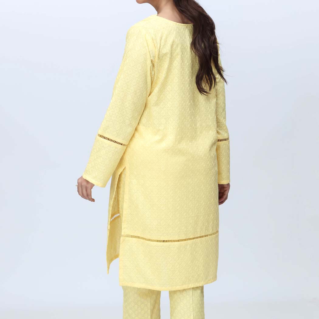 1PC-Embroidered ChikanKari Shirt PS4170 - Image 3