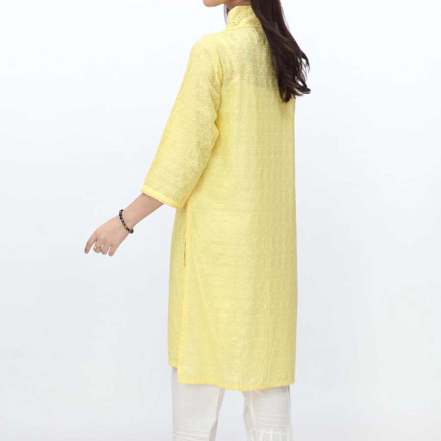1PC- Embroidered Chikankari Shirt PS4172 - Image 3