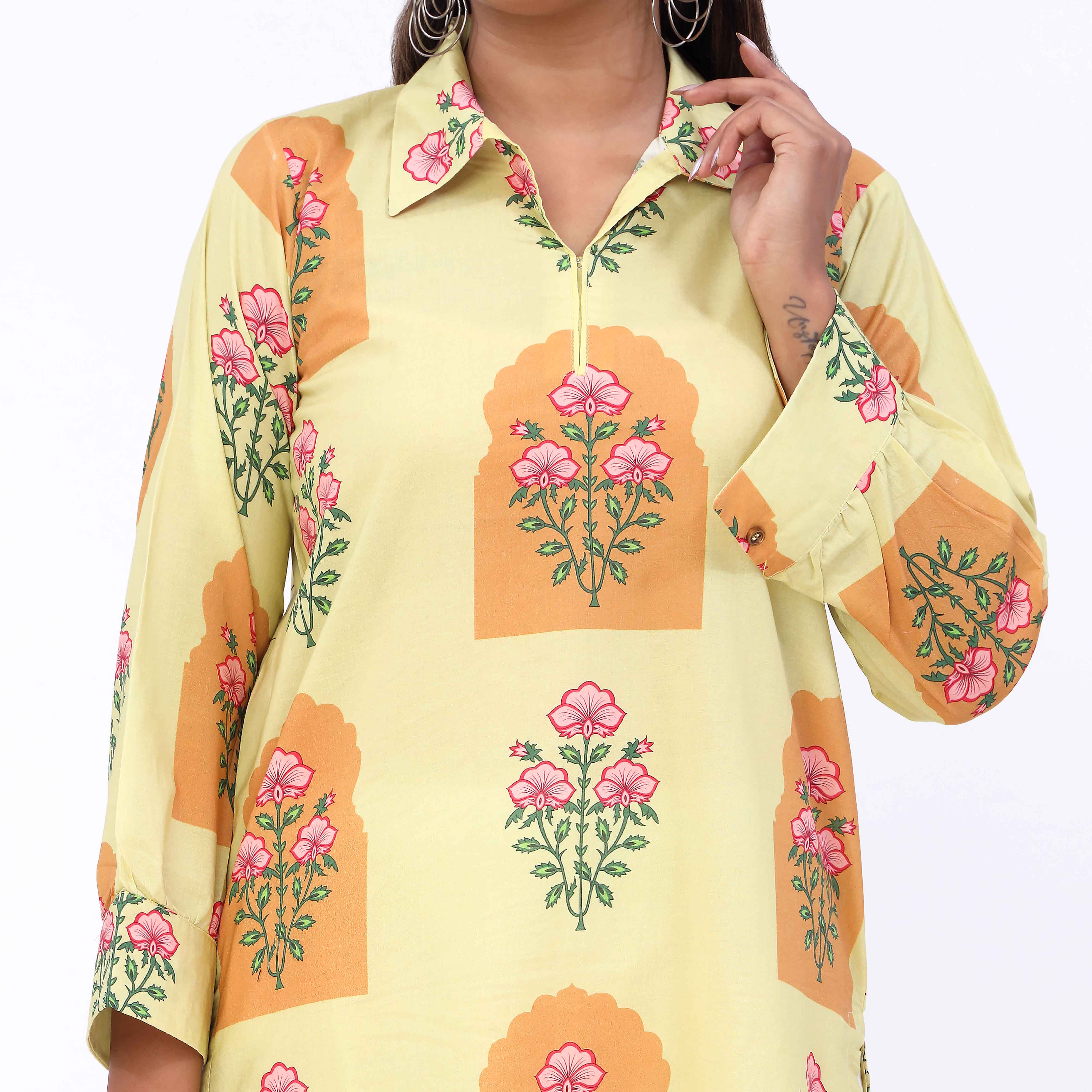 Naz e Gull<br>Printed Shirt PW5158 - Image 2