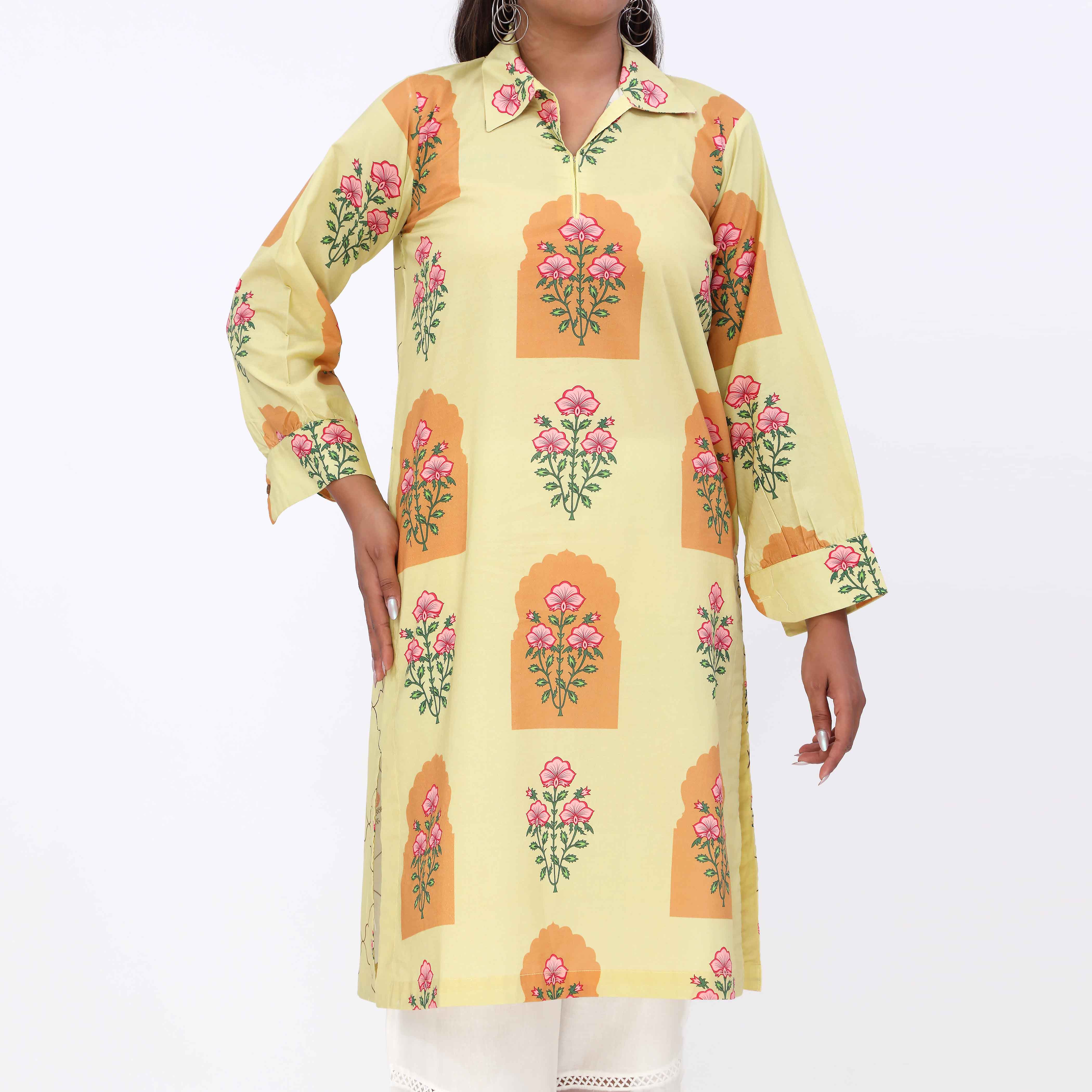 Naz e Gull<br>Printed Shirt PW5158 - Image 3