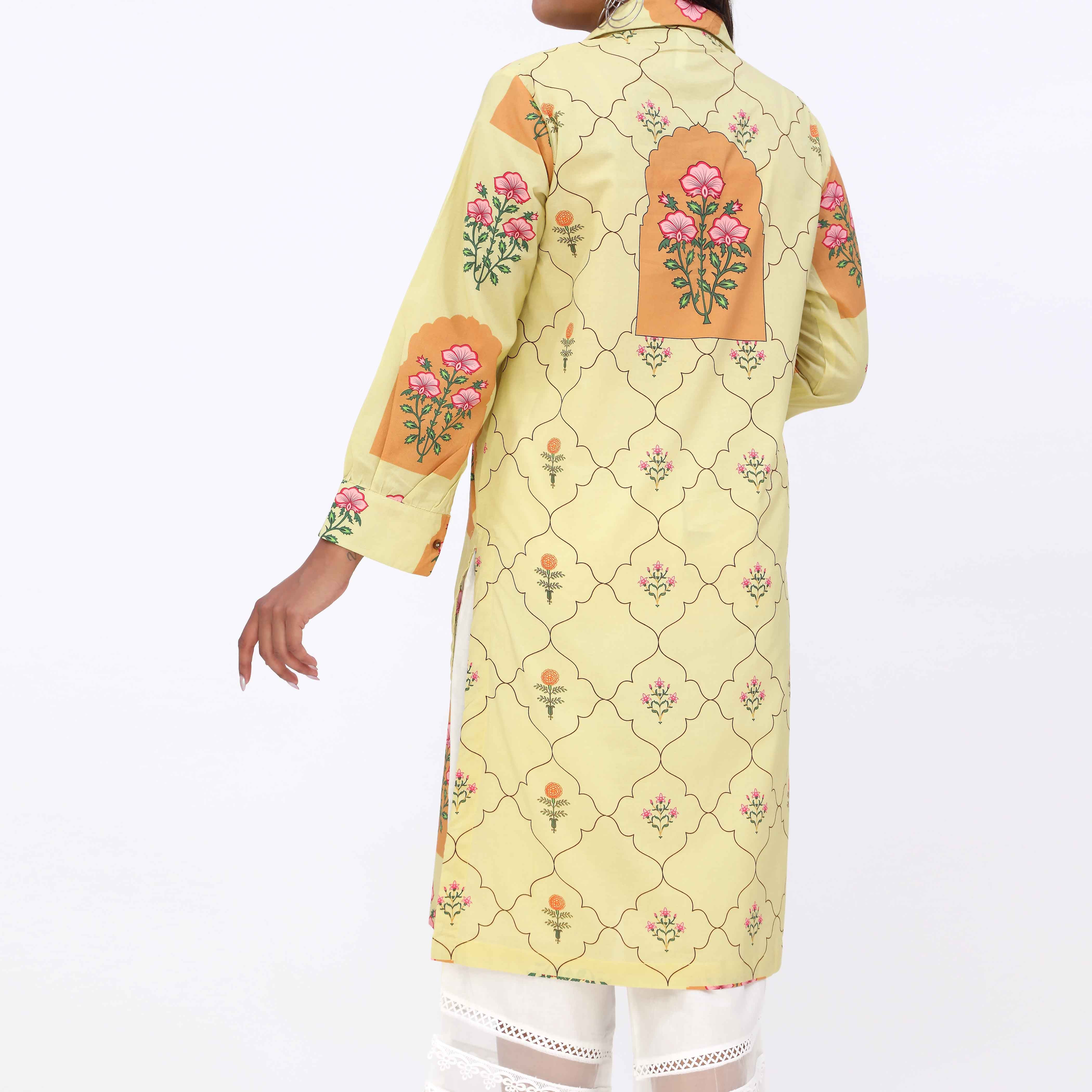 Naz e Gull<br>Printed Shirt PW5158 - Image 4