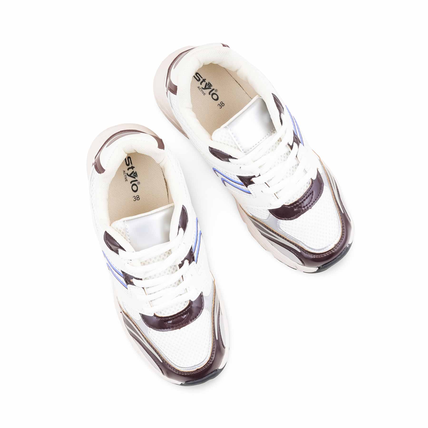 Maroon Athleisure Sneaker For Ladies AT7465 - Image 5