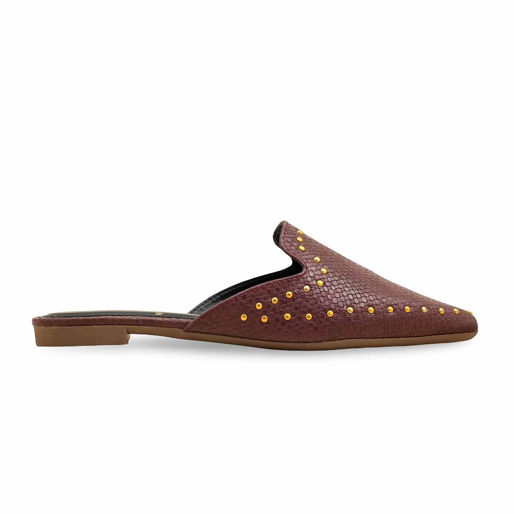 Maroon Back Open For Women WN5488 - Image 2