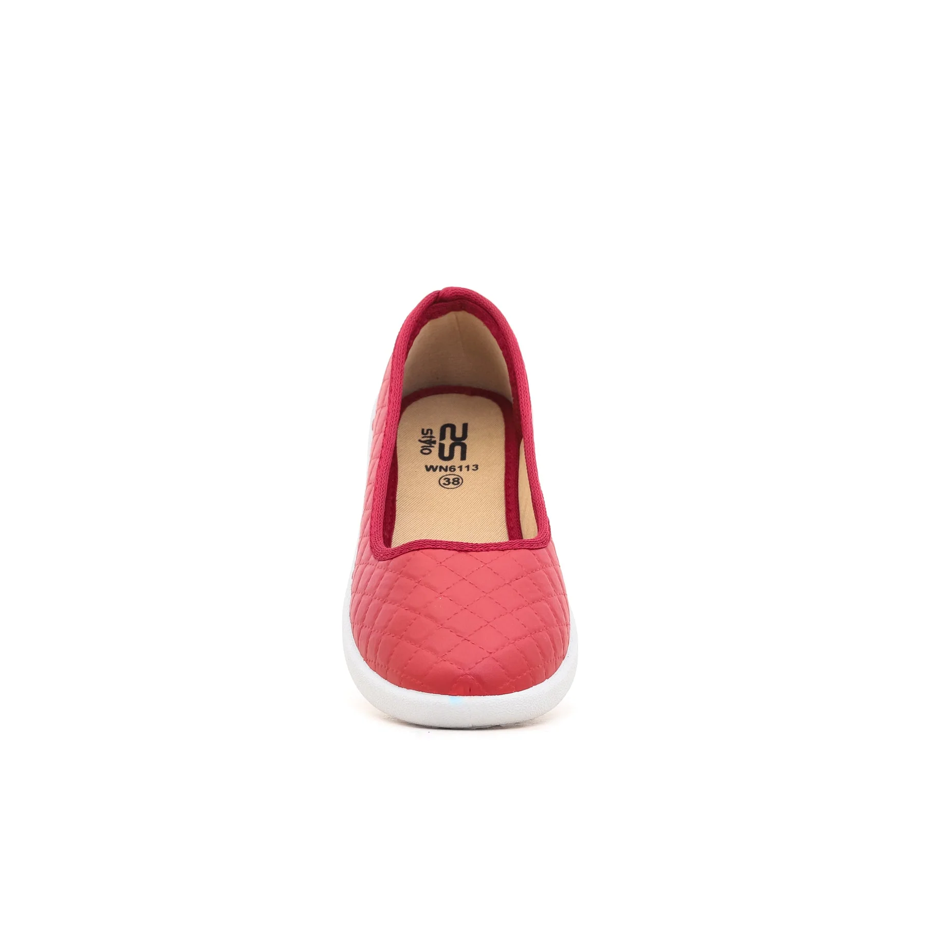 Maroon Canvas Slip On  WN6113 - Image 3