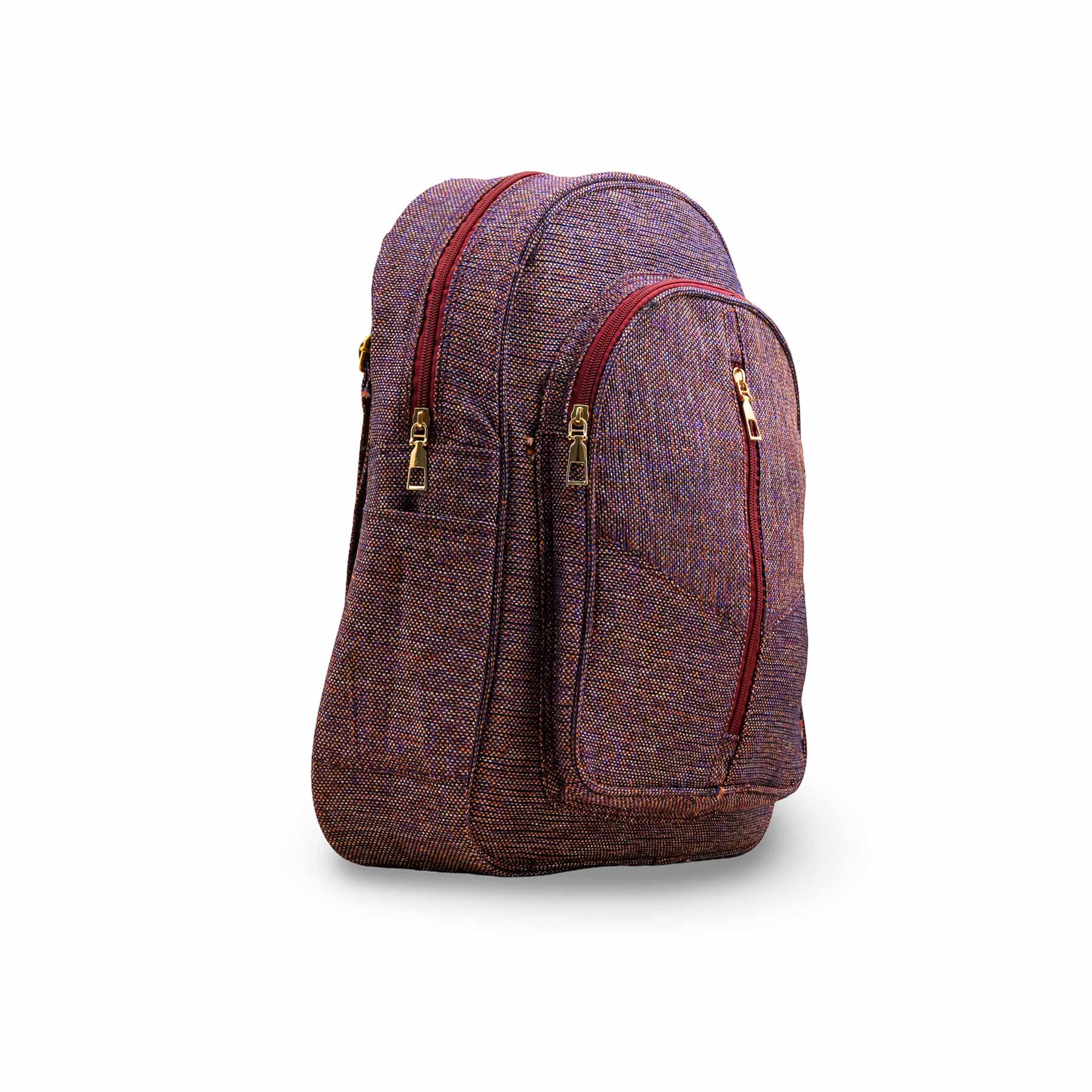 Maroon Casual Back Pack For Women P56218 - Image 3