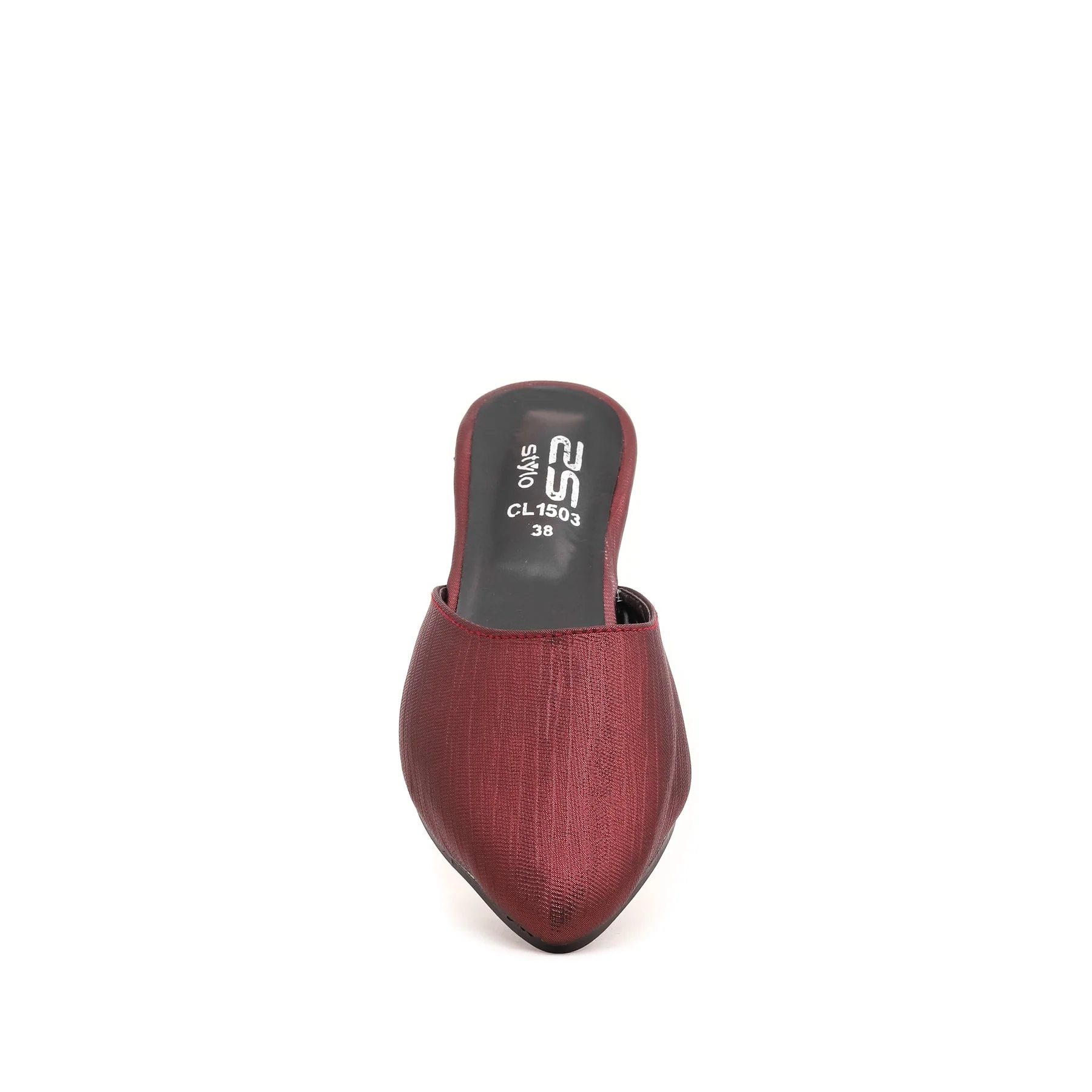 Maroon Casual mule CL1503 - Image 3