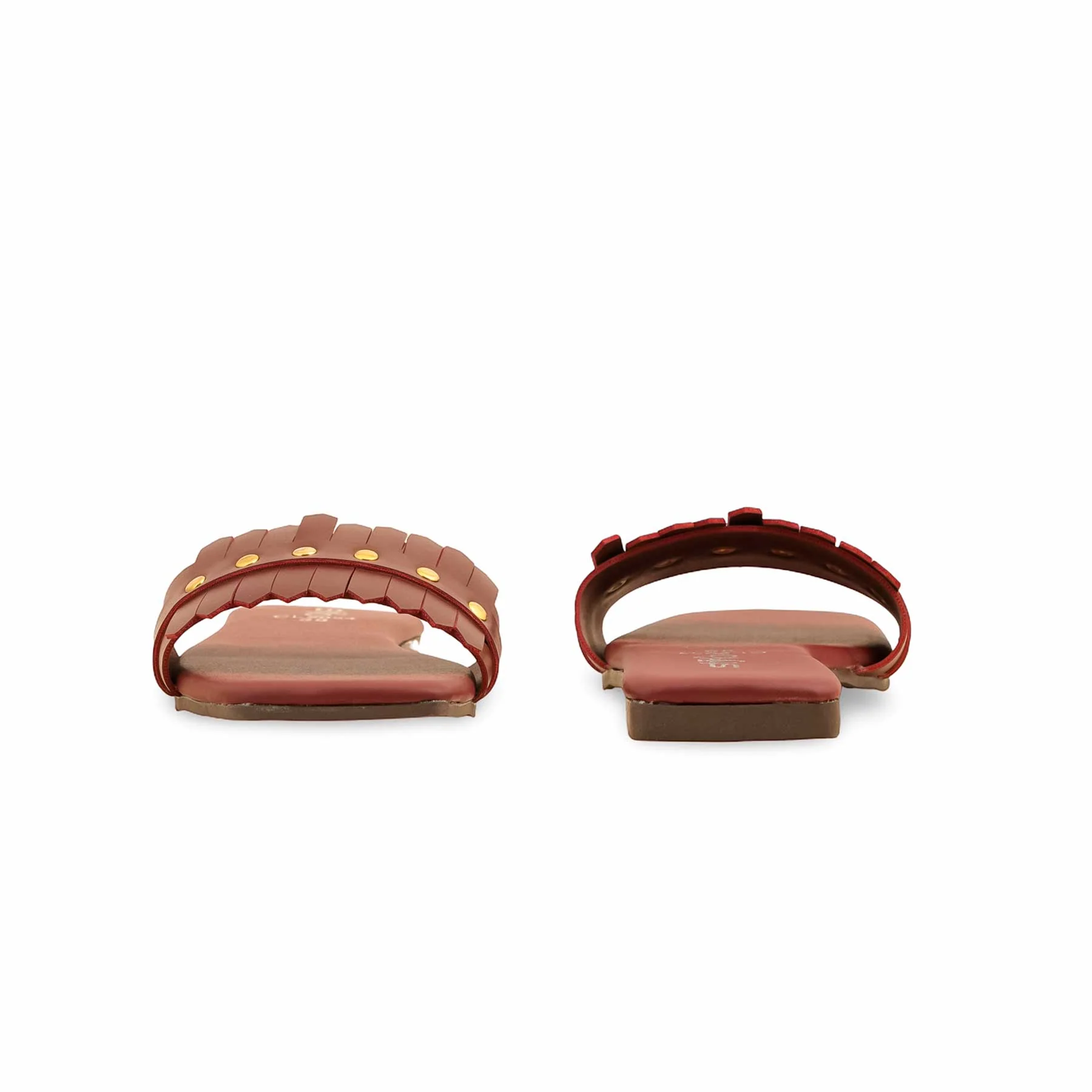 Maroon Casual Slipper CL2054 - Image 4