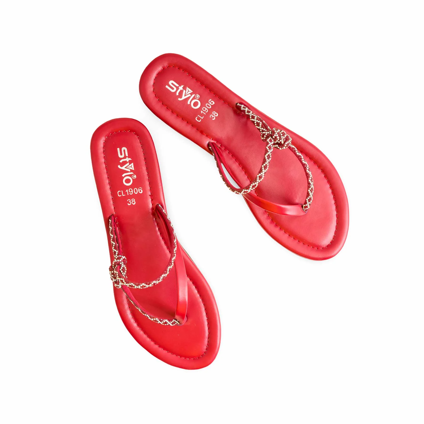 Maroon Casual Chappal For Ladies CL1906 - Image 5