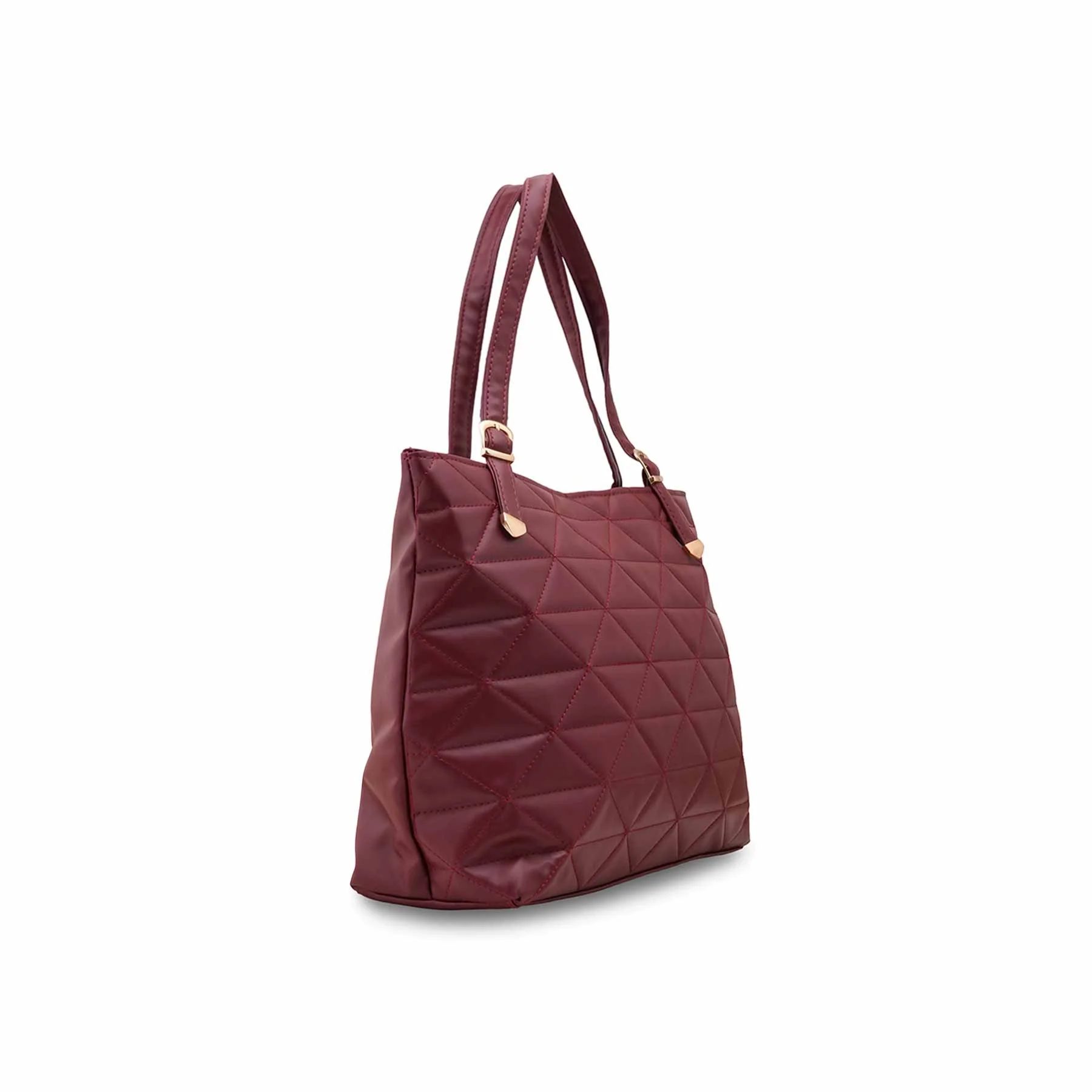 Maroon Casual Hand Bag For Ladies P56248 - Image 3