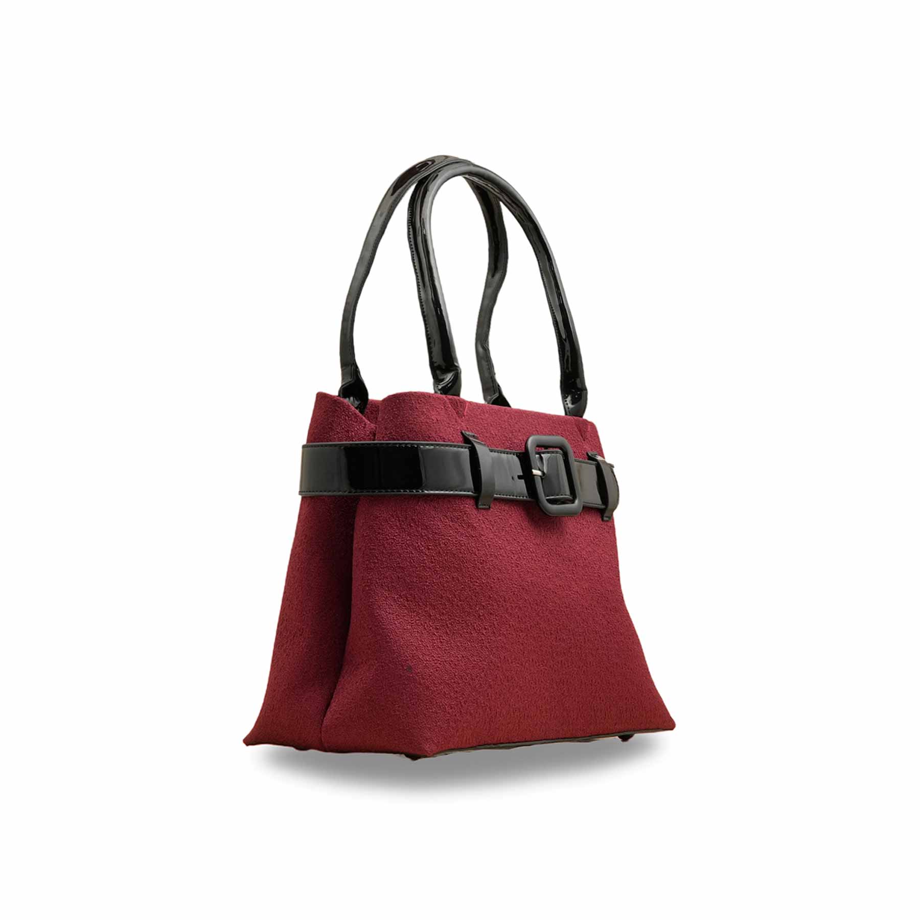 Maroon Casual Hand Bag For Women P55808 - Image 3