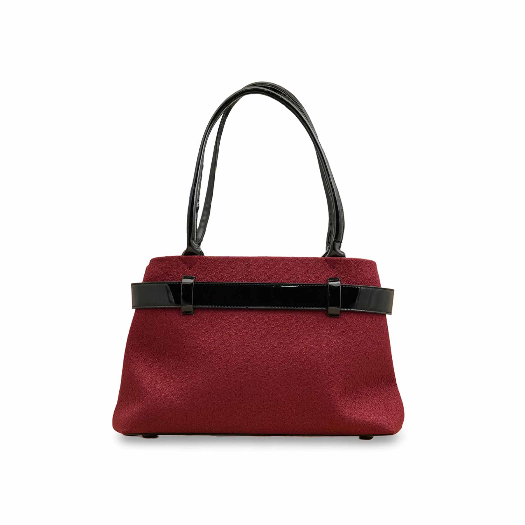 Maroon Casual Hand Bag For Women P55808 - Image 4