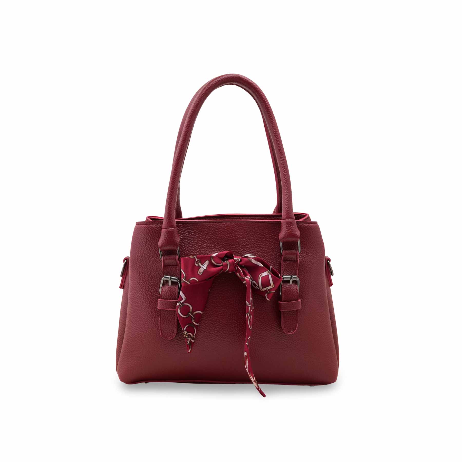 Maroon Casual Hand Bag For Women P56260 - Image 2