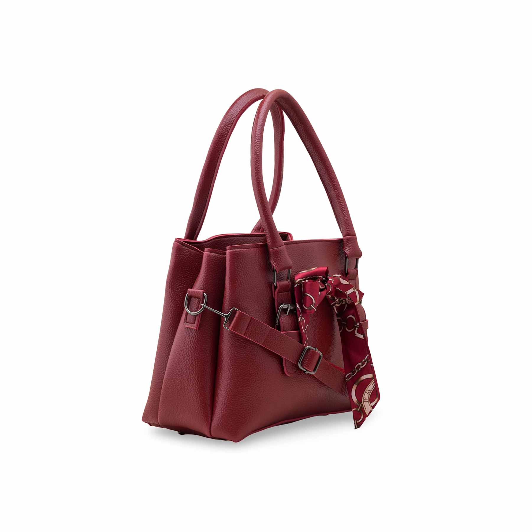 Maroon Casual Hand Bag For Women P56260 - Image 3
