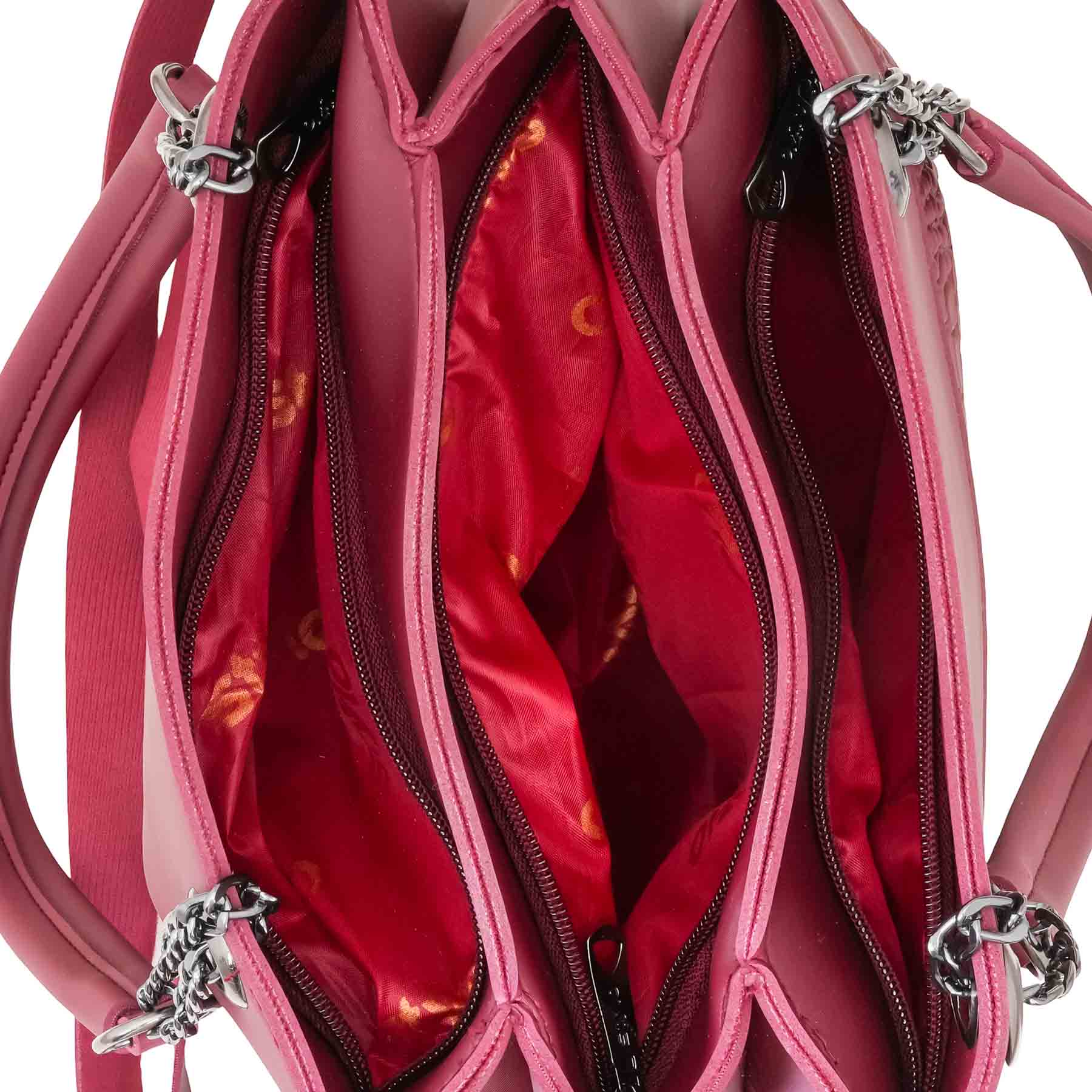 Maroon Casual Hand Bag For Women P56263 - Image 5