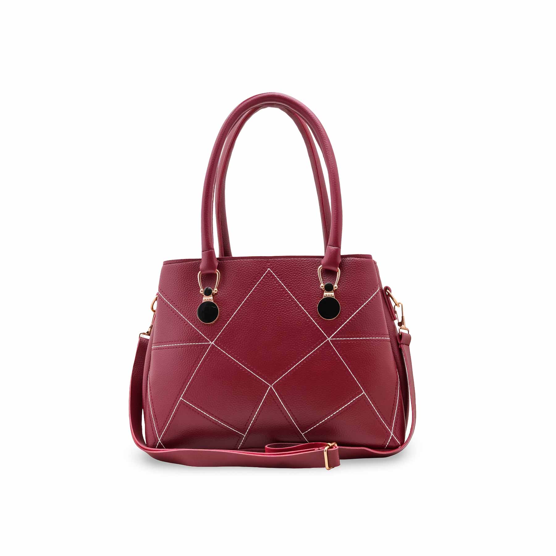 Maroon Casual Hand Bag For Women P56264 - Image 2