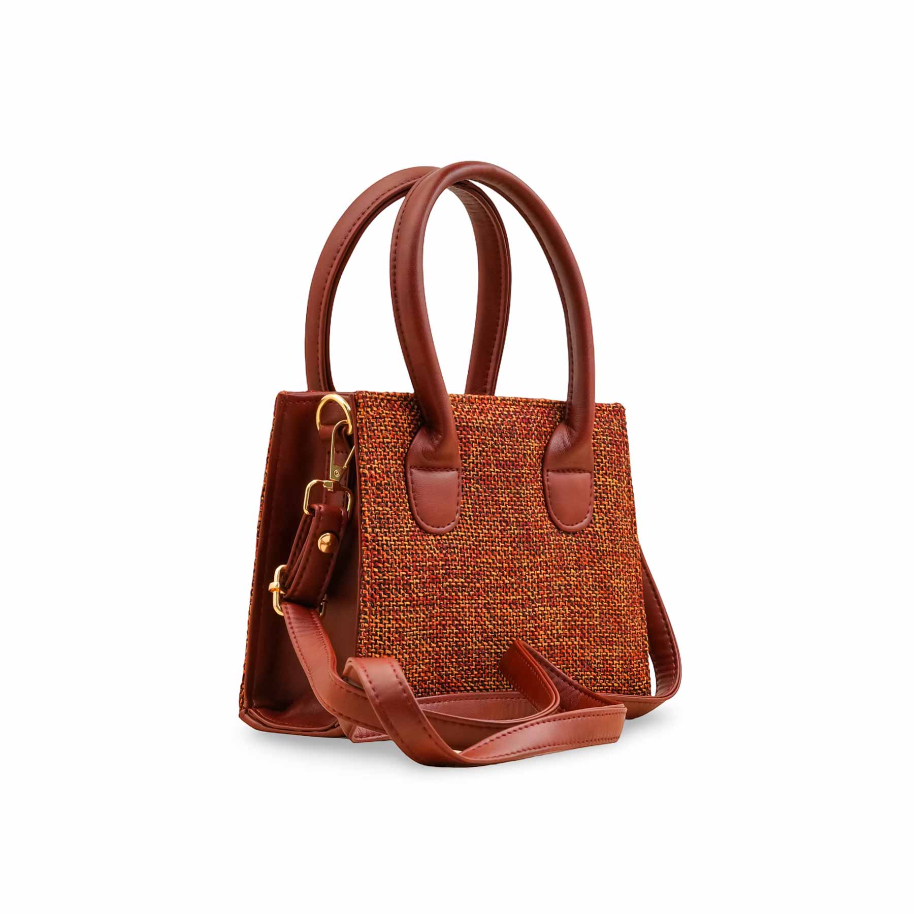 Maroon Casual Hand Bag For Women P56266 - Image 3