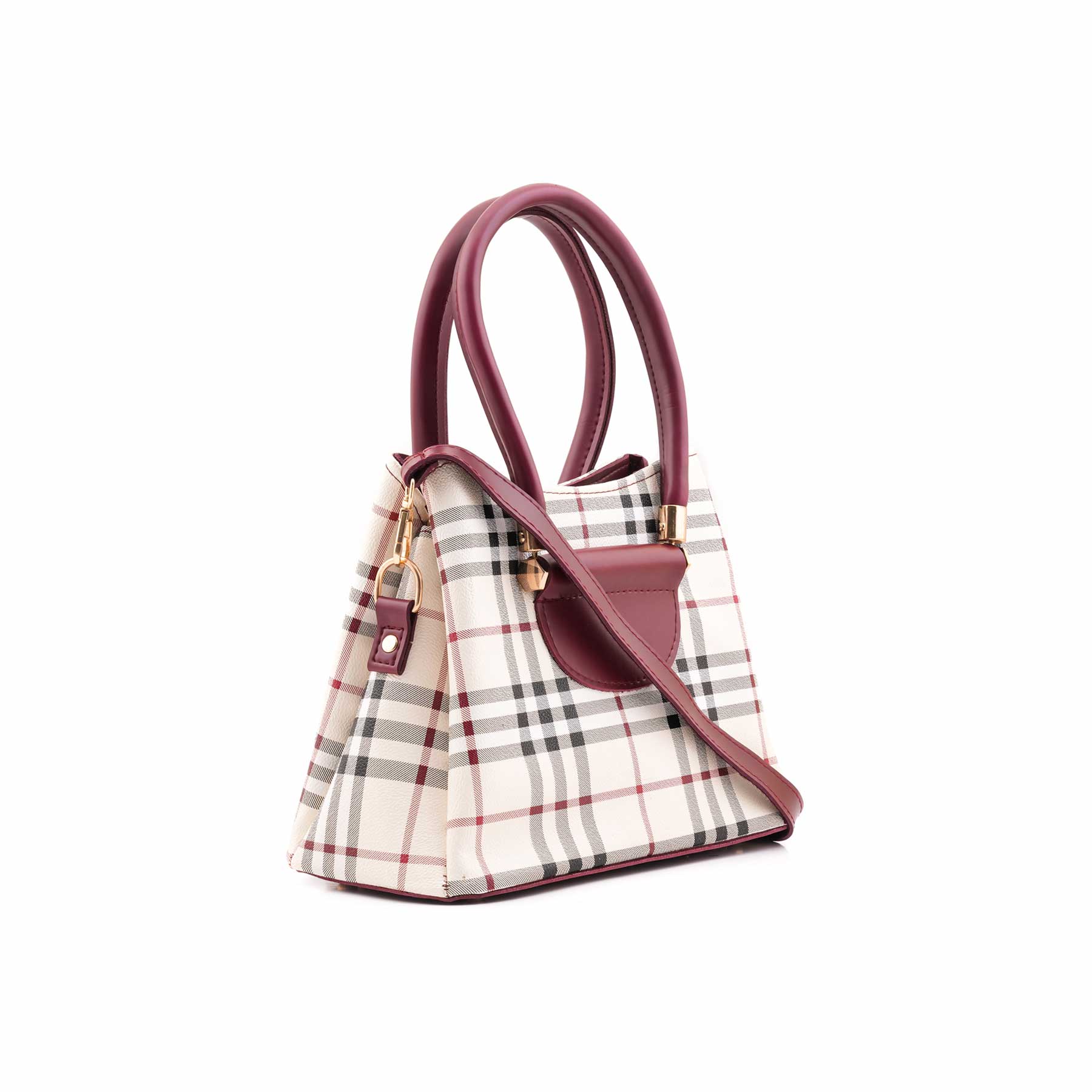Maroon Casual Hand Bag For Women P56308 - Image 3