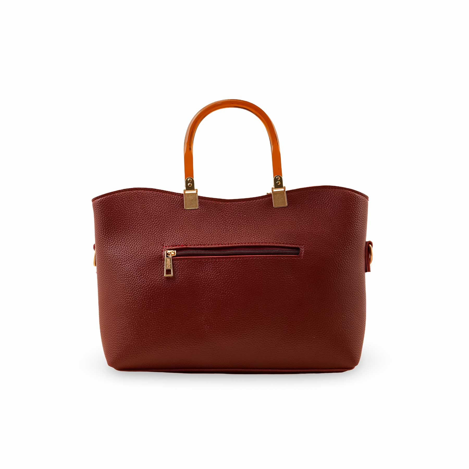 Maroon Casual Hand Bag P56212 - Image 4