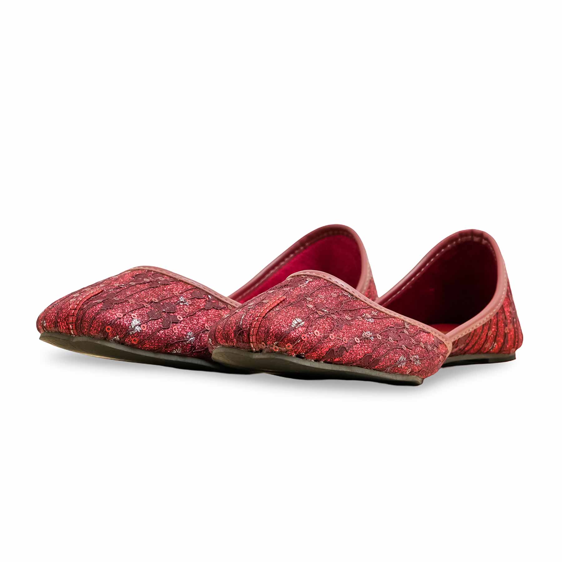 Maroon Casual Khussa EC8574 - Image 3