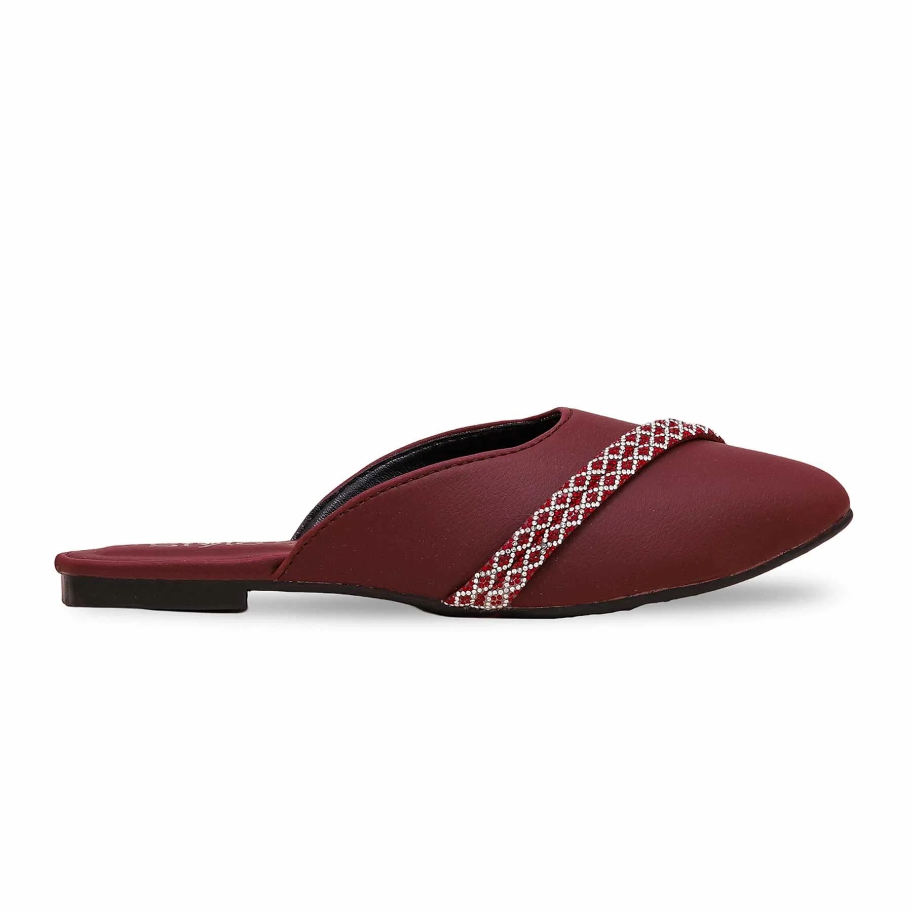Maroon Casual Mule CL1842 - Image 2
