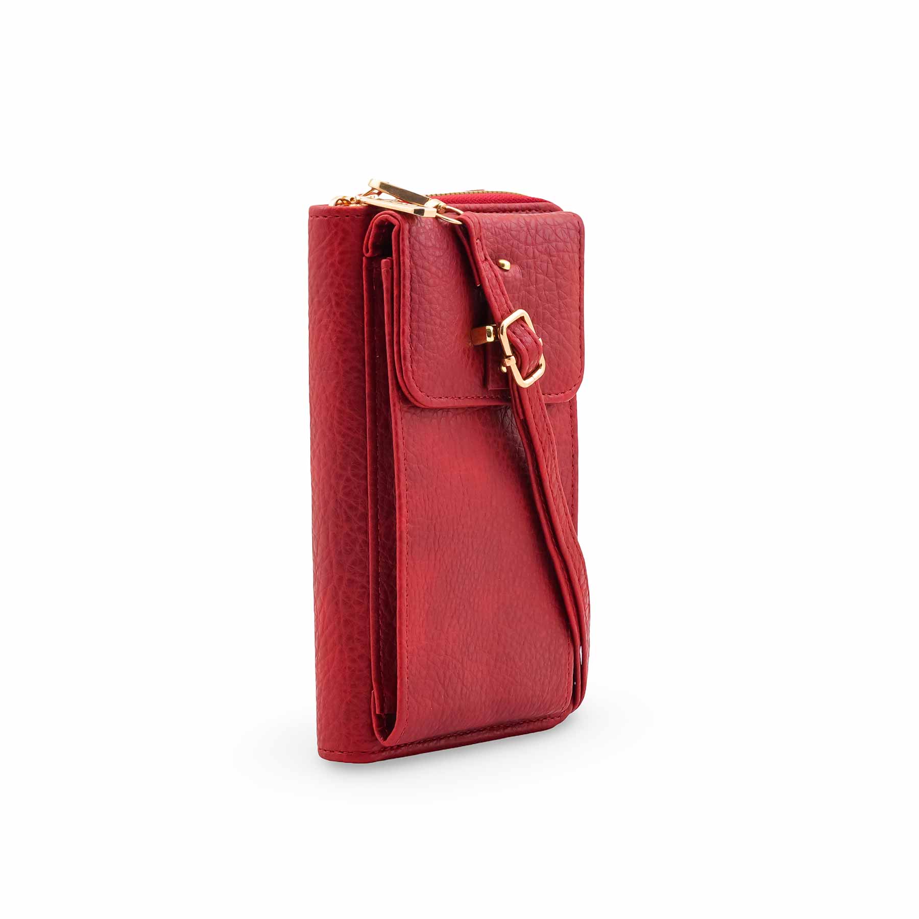 Maroon Casual Pouch For Women P97701 - Image 3