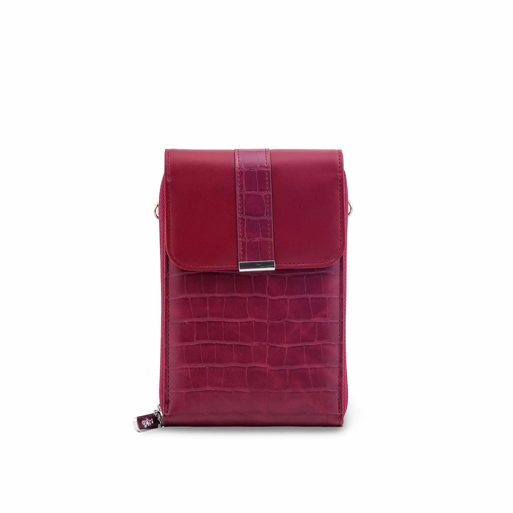 Maroon Casual Pouch For Women P97746 - Image 2