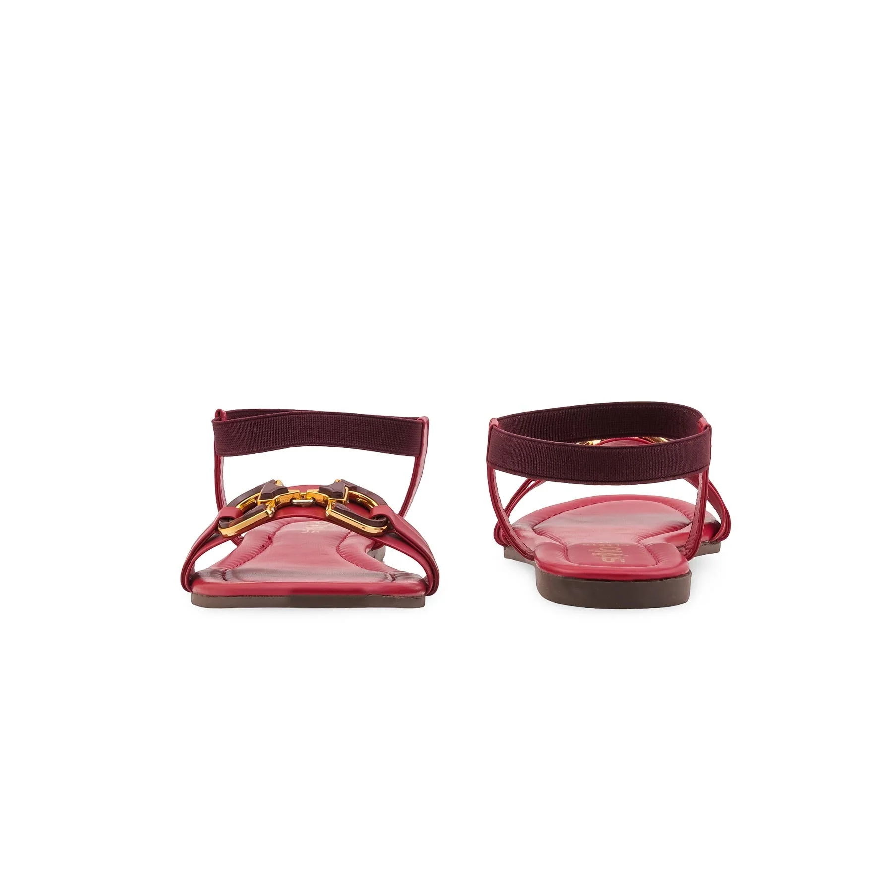 Maroon Casual Sandal For Women CL2215 - Image 4