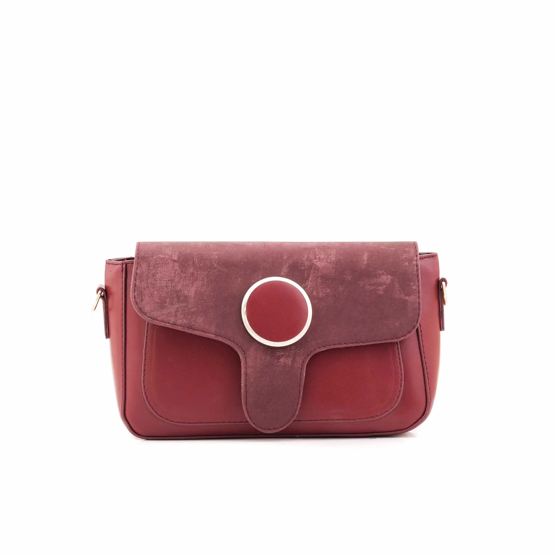 Maroon Casual Shoulder Bag For Ladies P55868 - Image 2