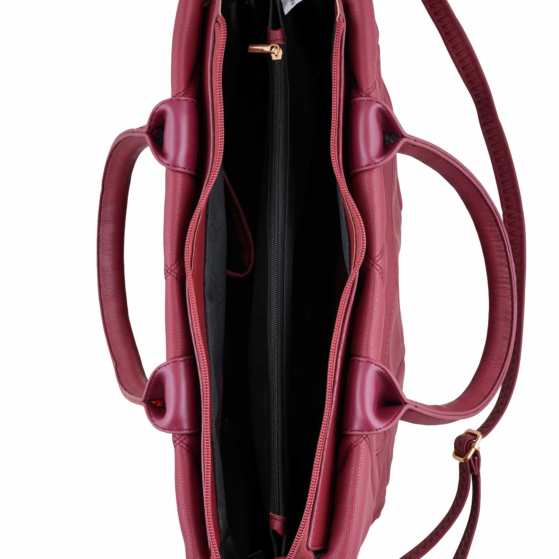 Maroon Casual Shoulder Bag For Women P55874 - Image 5
