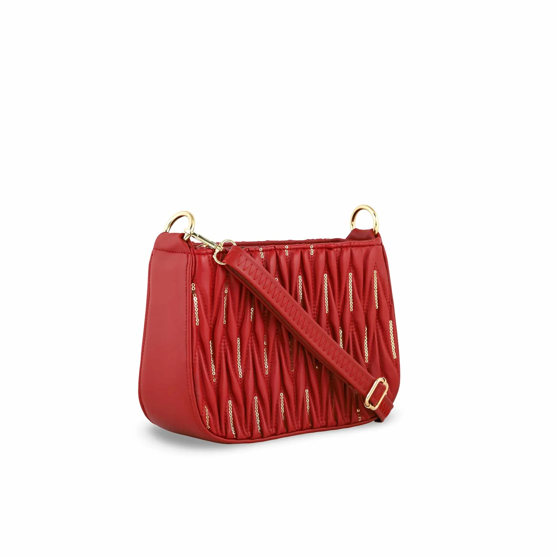 Maroon Casual Shoulder Bag P55689 - Image 2