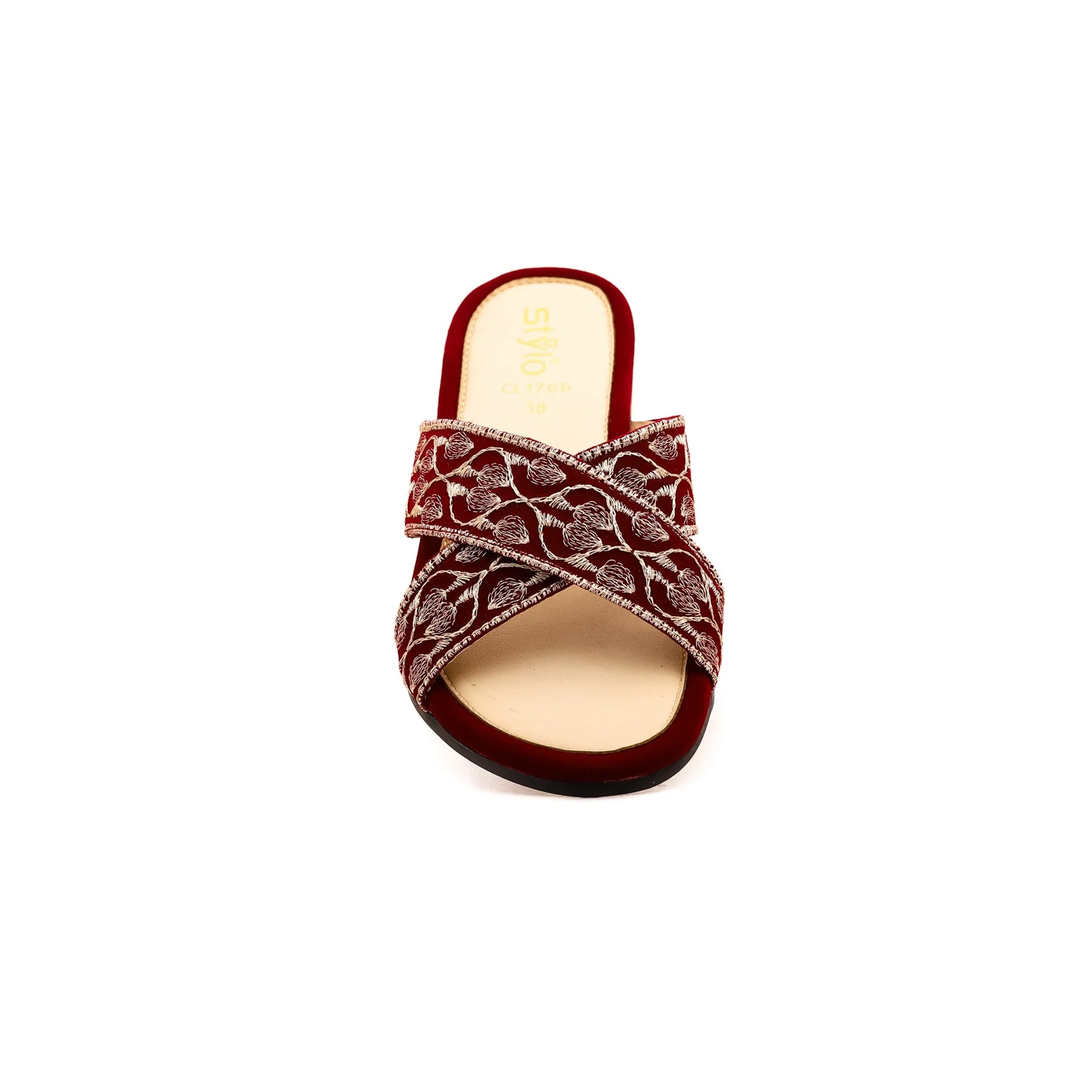 Maroon Casual Slipper CL1766 - Image 3
