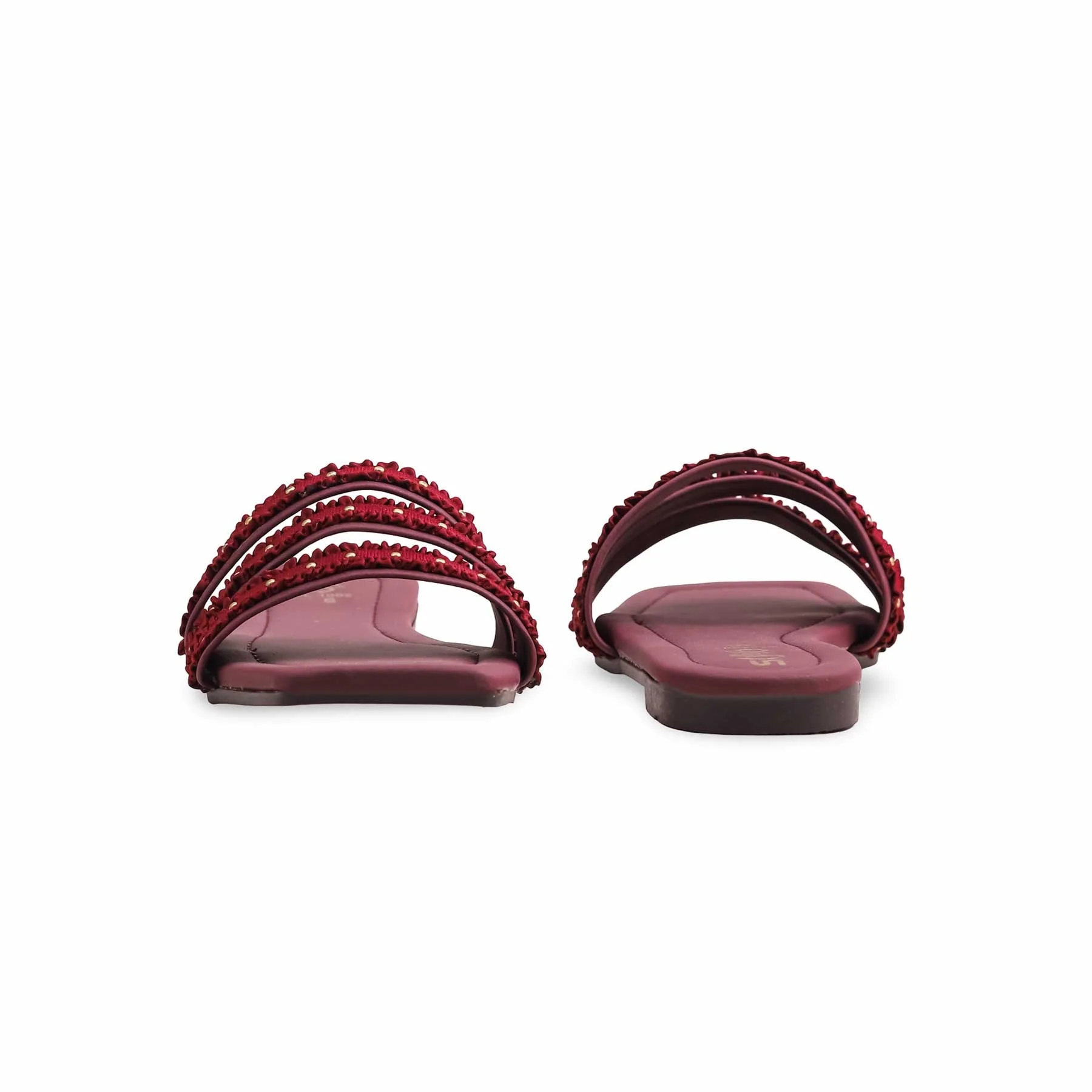 Maroon Casual Slipper CL1902 - Image 4