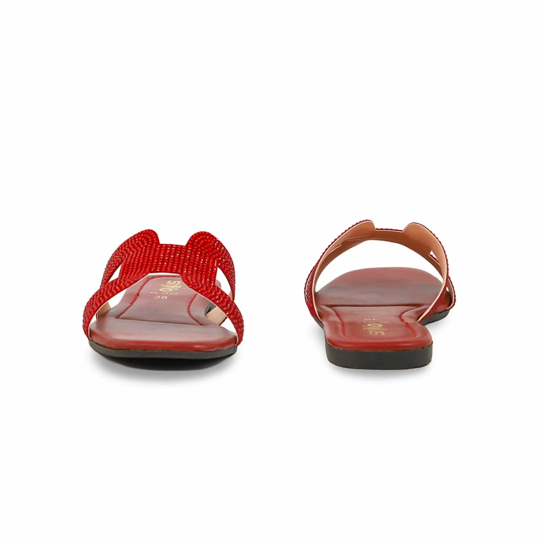 Maroon Casual Slipper CL1952 - Image 4
