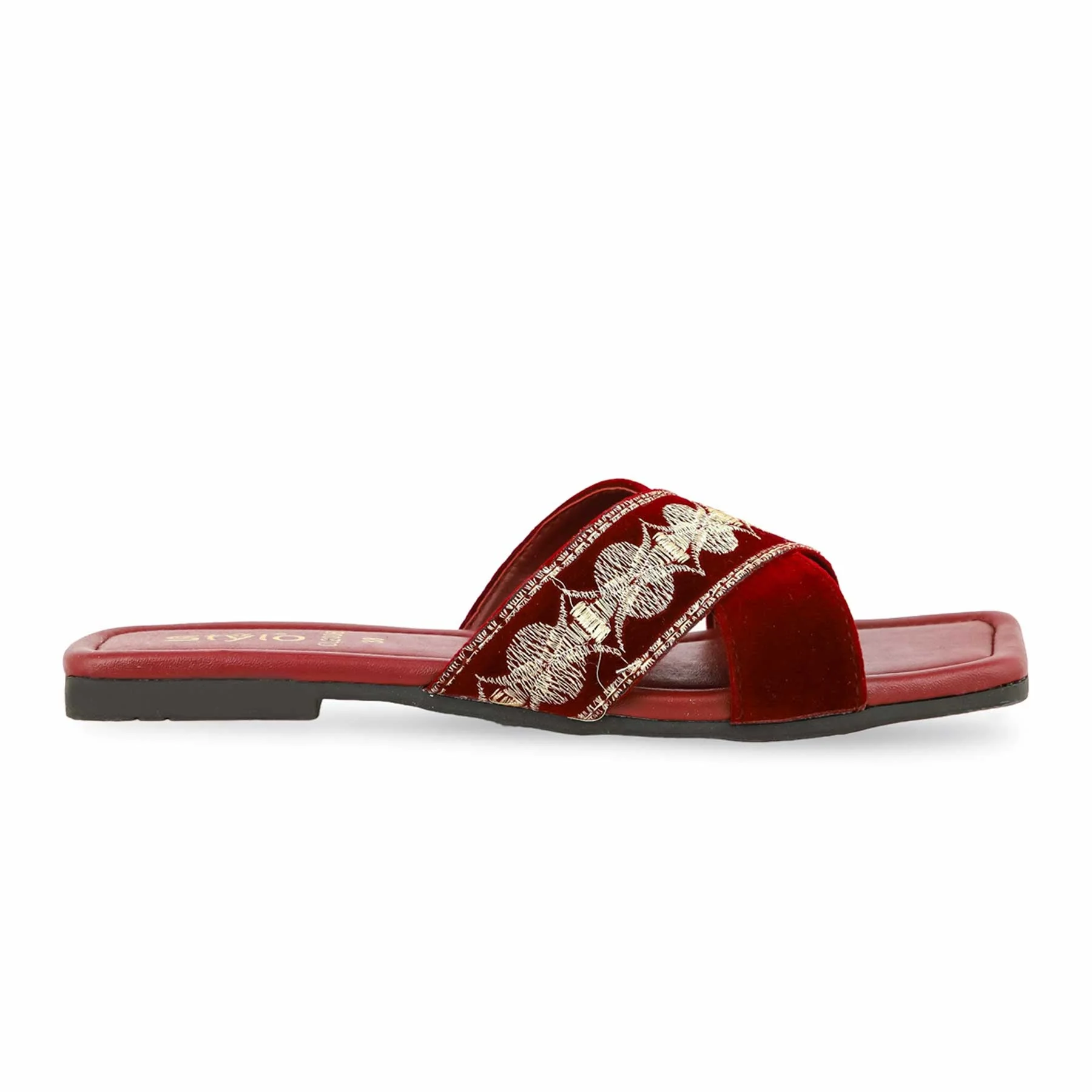 Maroon Casual Slipper CL2006 - Image 2