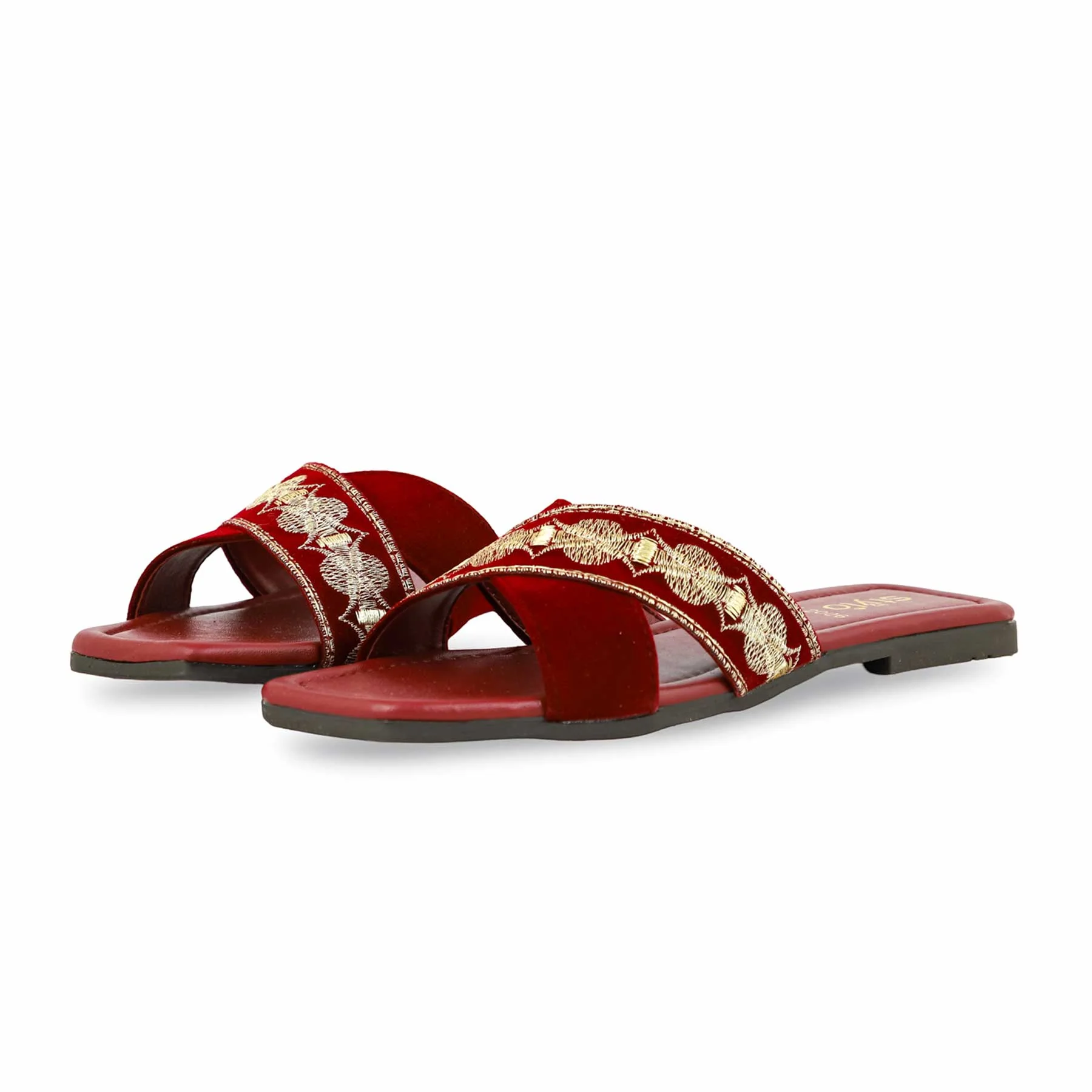 Maroon Casual Slipper CL2006 - Image 3