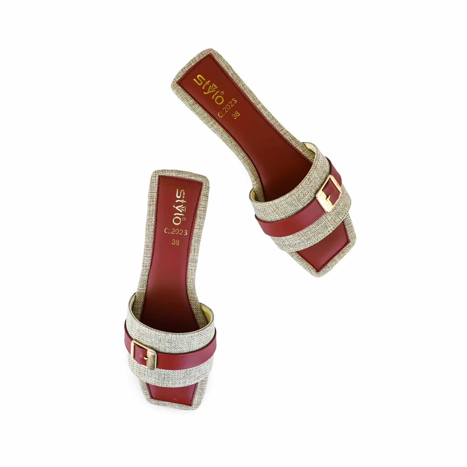 Maroon Casual Slipper CL2026 - Image 4