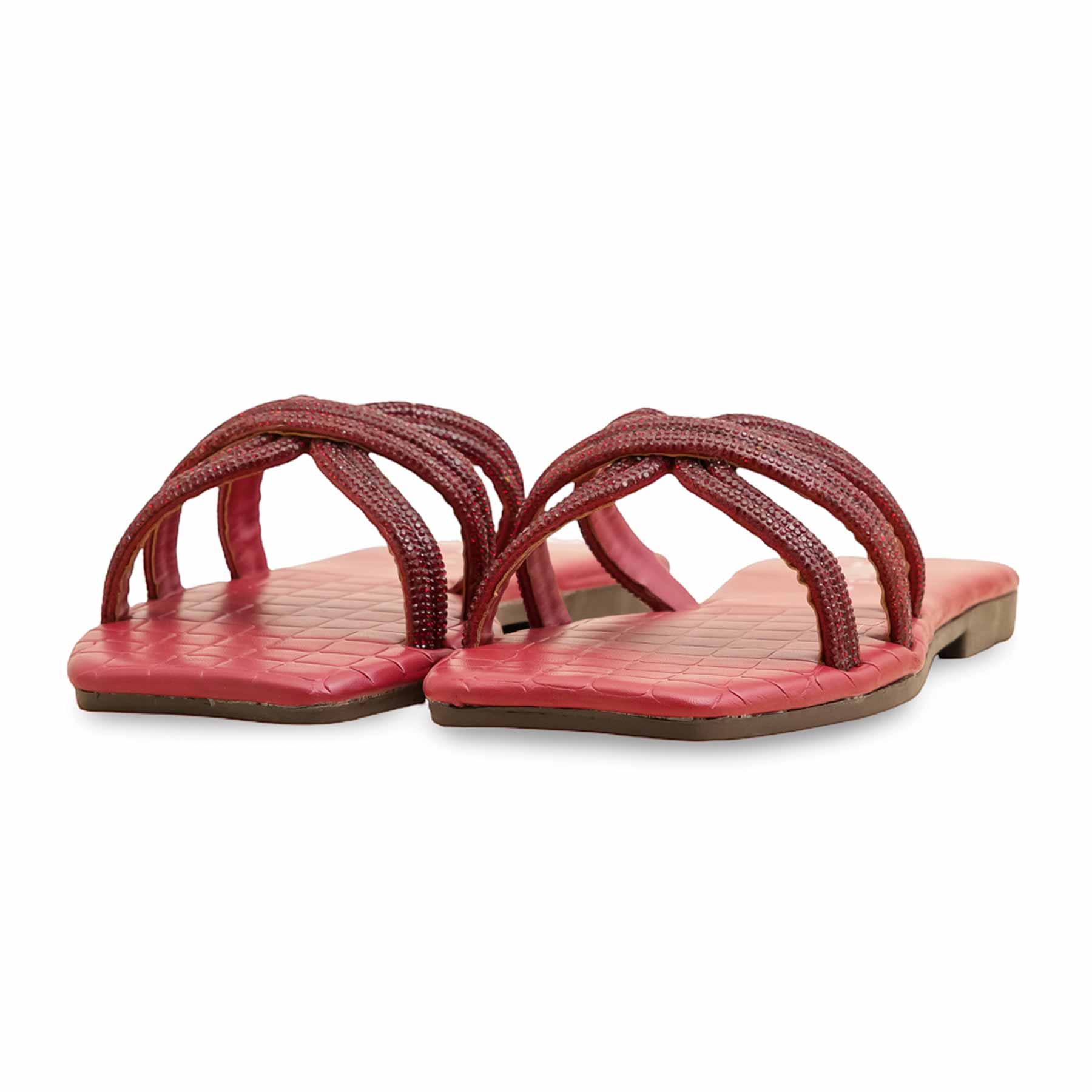 Maroon Casual Slipper CL2102 - Image 3
