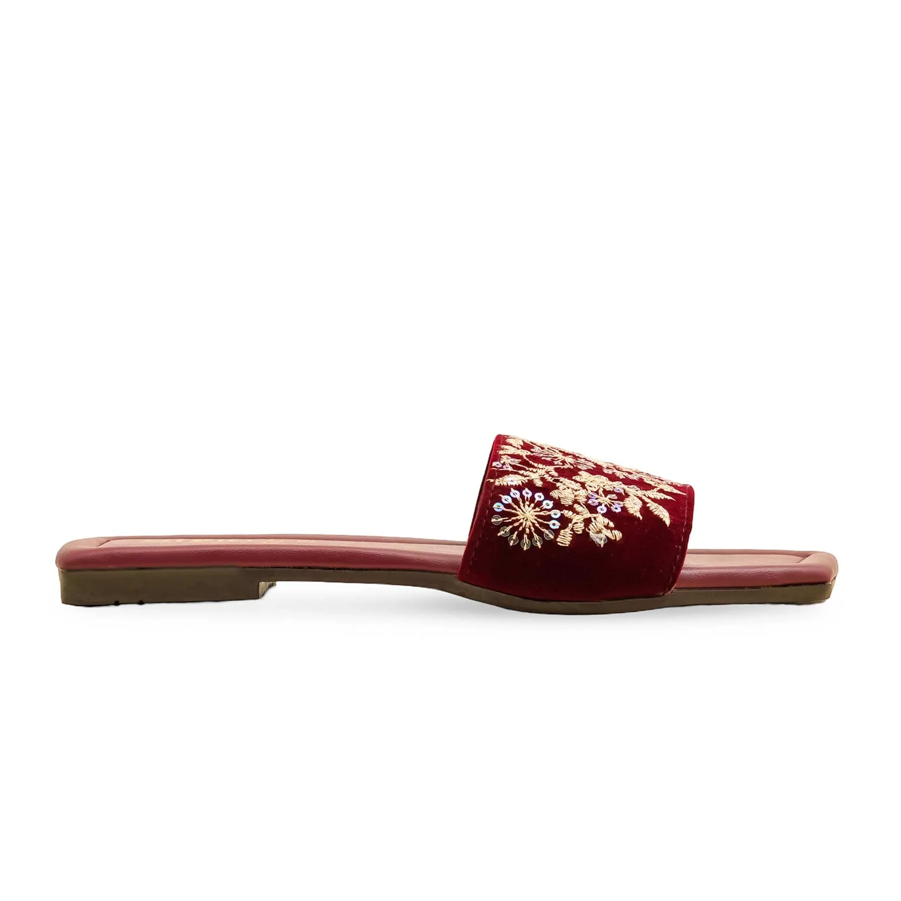 Maroon Casual Slipper CL2118 - Image 2