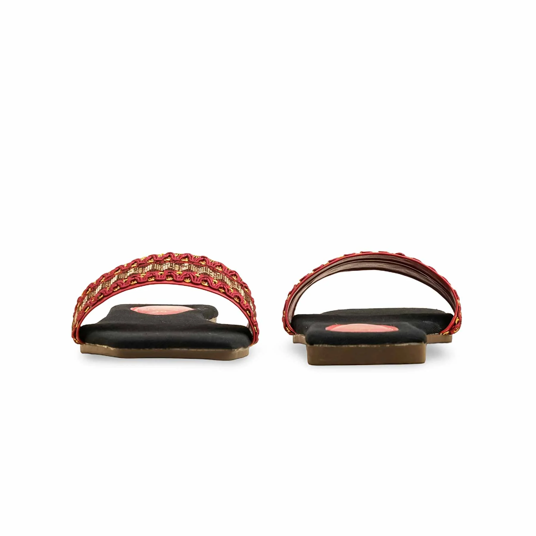 Maroon Casual Slipper CL2136 - Image 4
