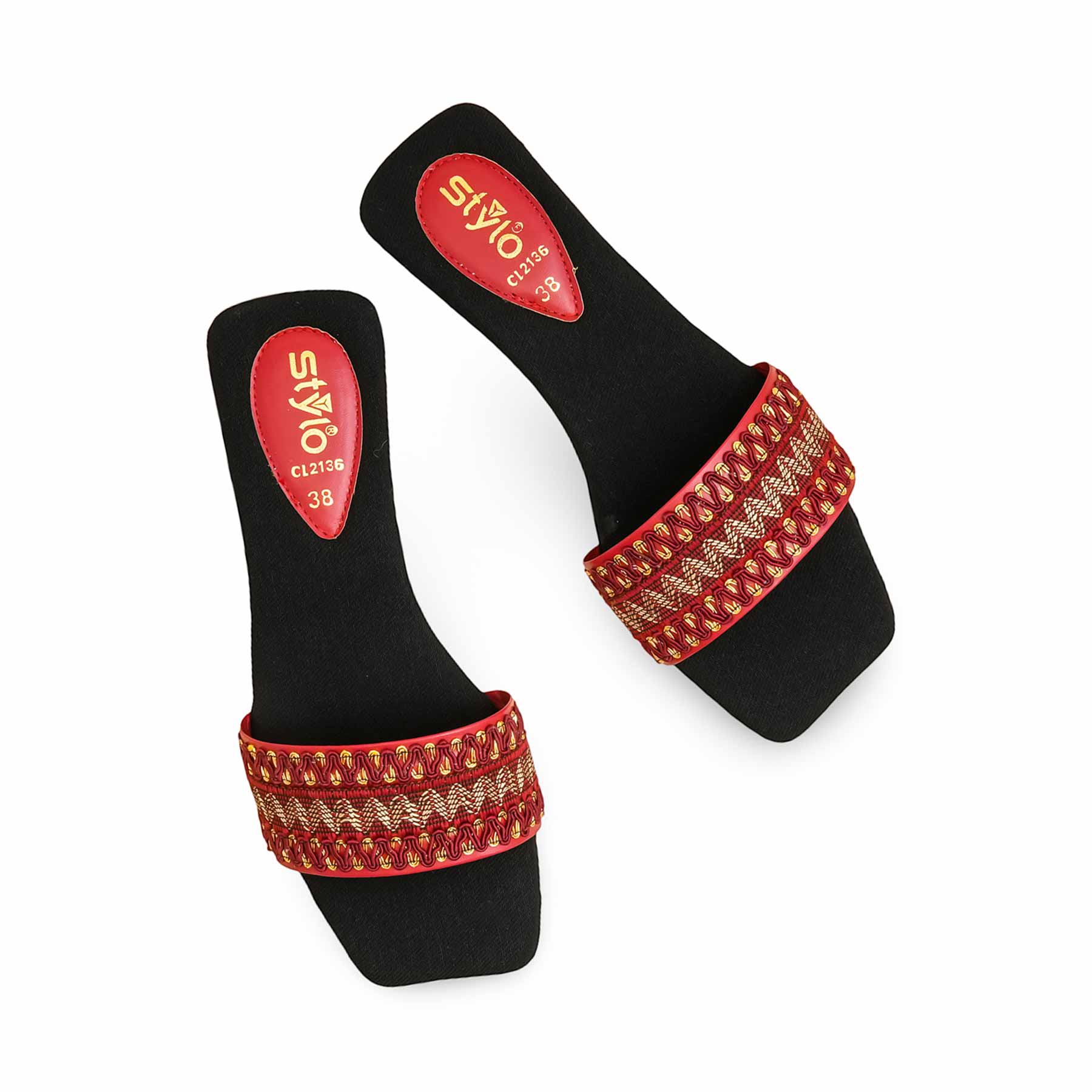 Maroon Casual Slipper CL2136 - Image 5