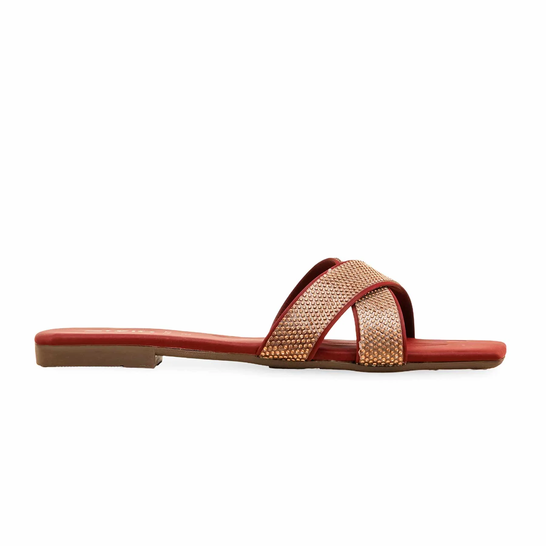 Maroon Casual Slipper For Ladies CL2097 - Image 2