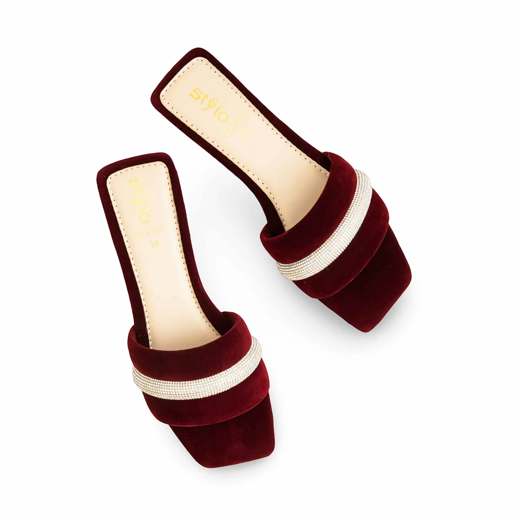 Maroon Casual Slipper For Ladies CL2100 - Image 5