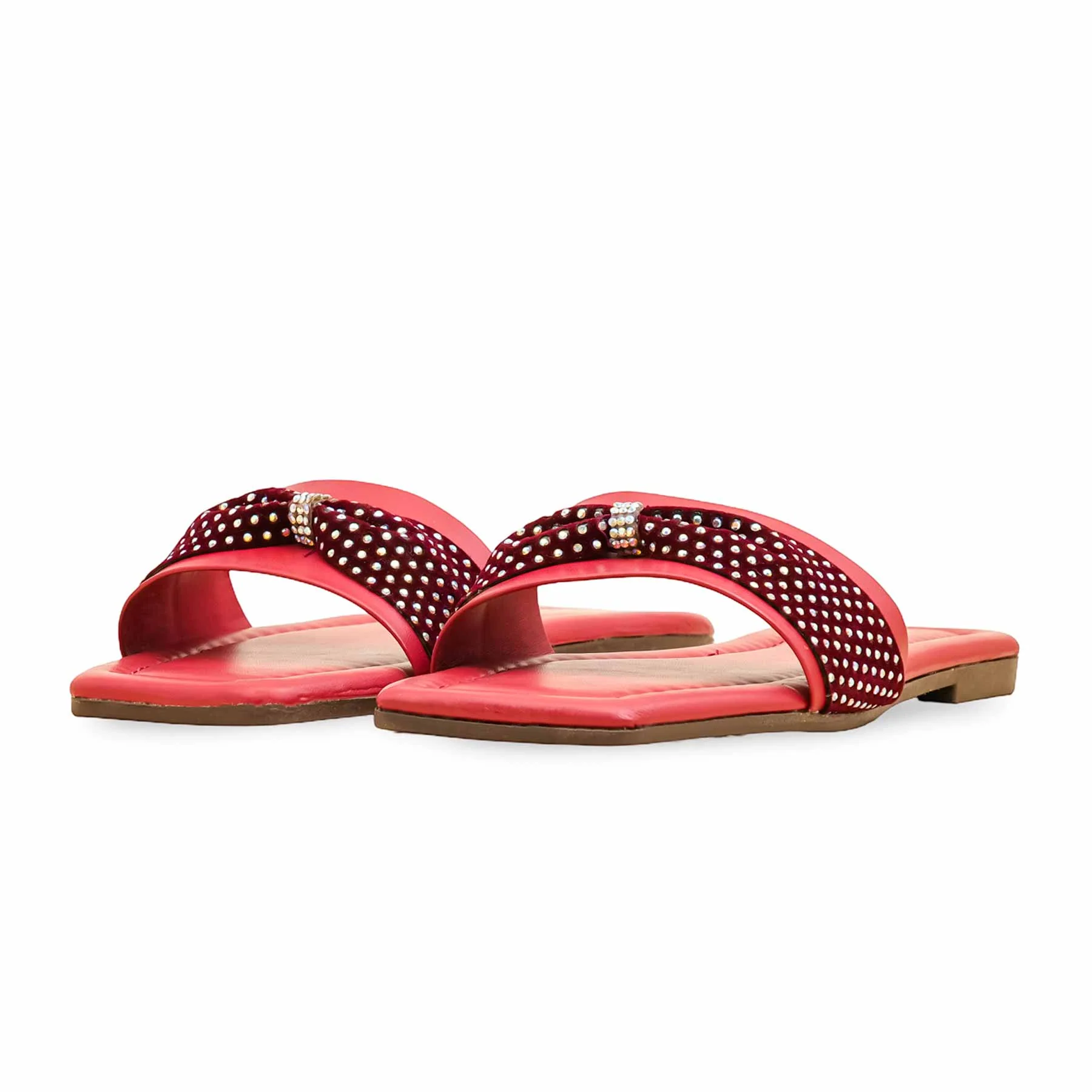 Maroon Casual Slipper For Ladies CL2106 - Image 3