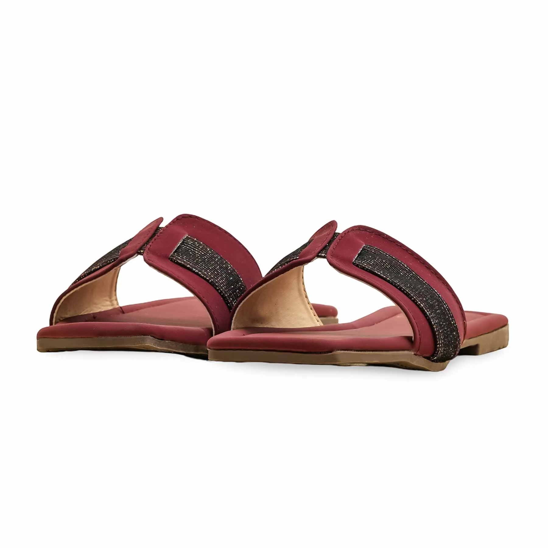 Maroon Casual Slipper For Ladies CL2125 - Image 3