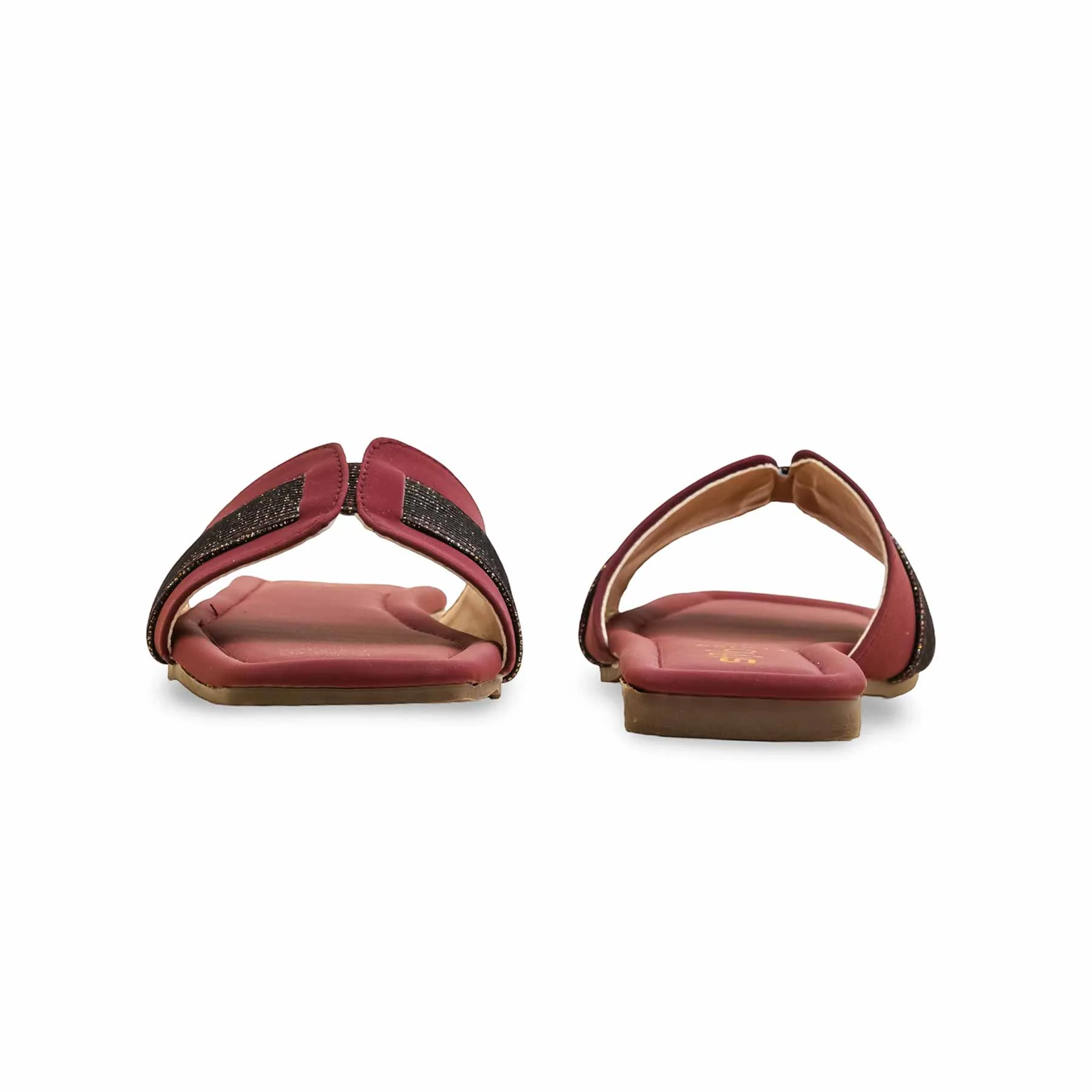 Maroon Casual Slipper For Ladies CL2125 - Image 4