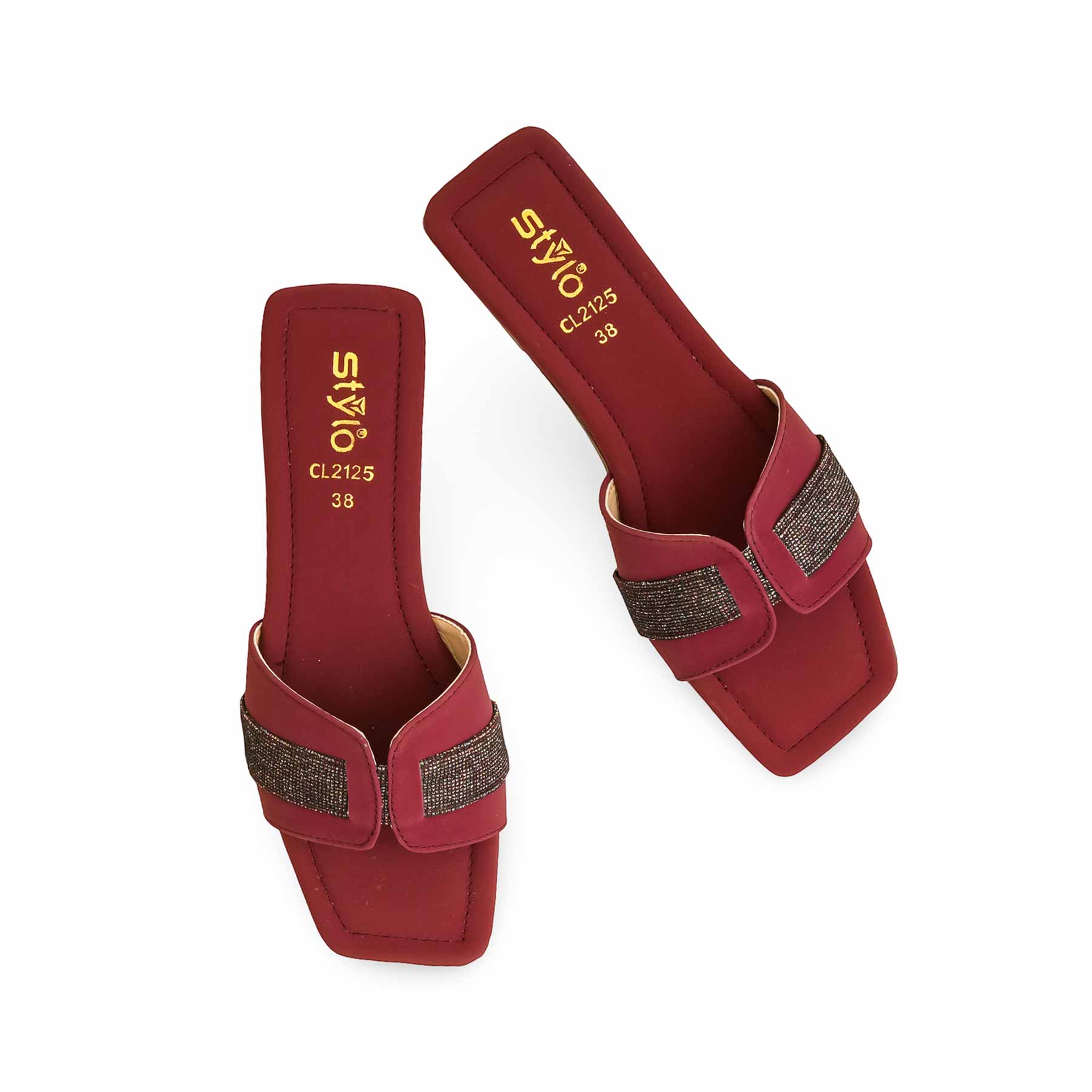 Maroon Casual Slipper For Ladies CL2125 - Image 5