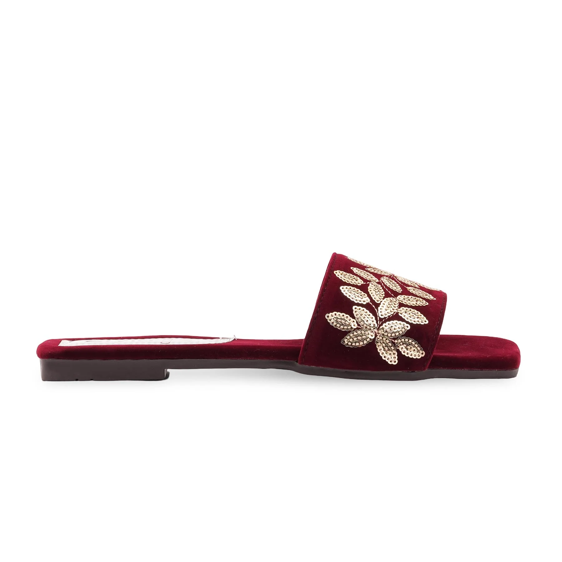 Maroon Casual Slipper For Ladies CL2228 - Image 2