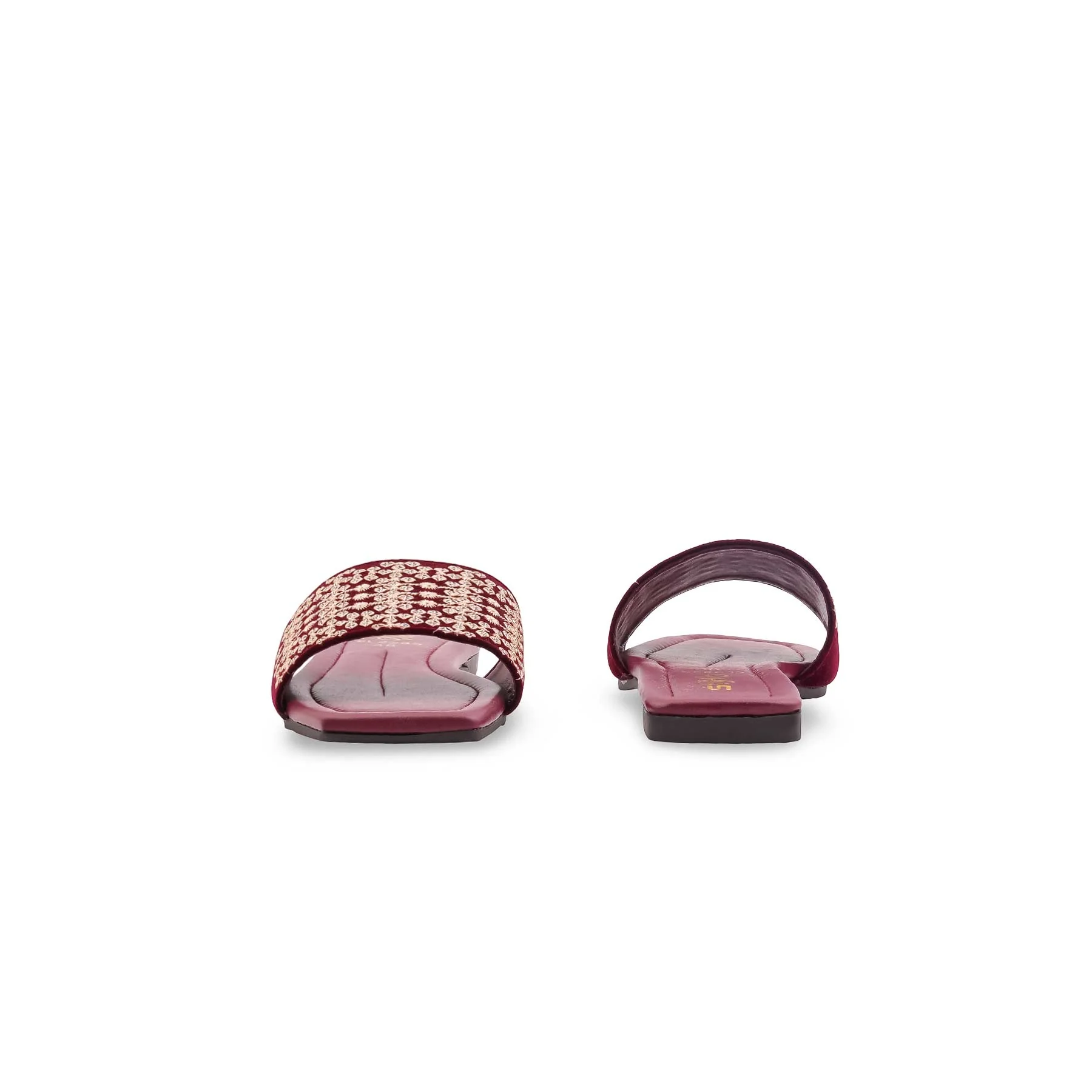 Maroon Casual Slipper For Ladies CL2235 - Image 4